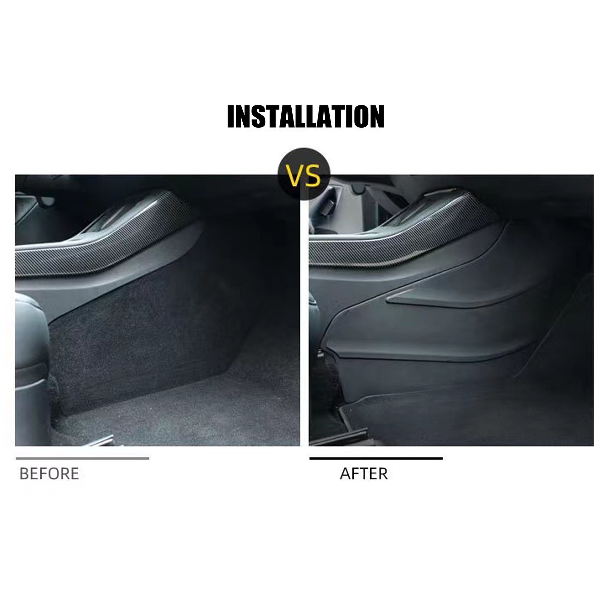 Center Console Side Cover Protector for Tesla Model Y&3-Motor Vehicle Carpet & Upholstery-Yeslak