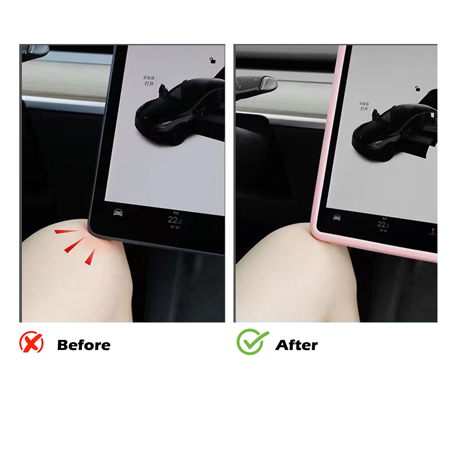 Screen Frame Protection Cover for Tesla Model 3&Y-Motor Vehicle Interior Fittings-Yeslak