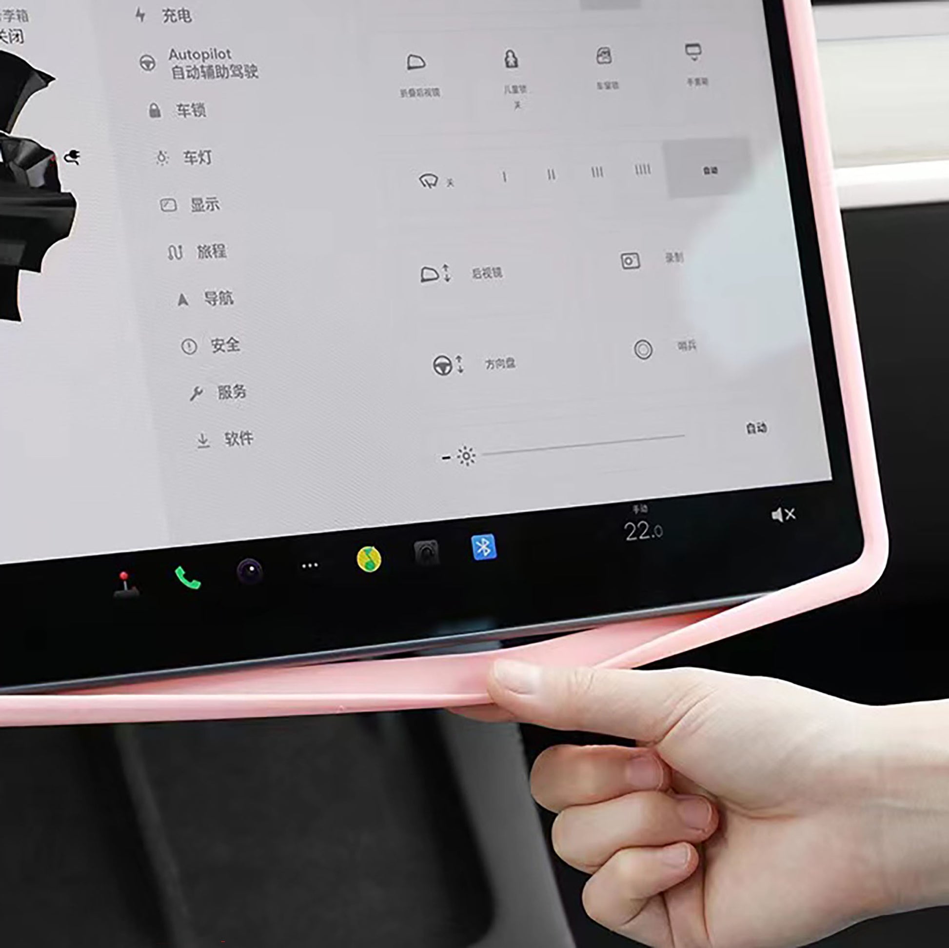 Screen Frame Protection Cover for Tesla Model 3&Y-Motor Vehicle Interior Fittings-Yeslak