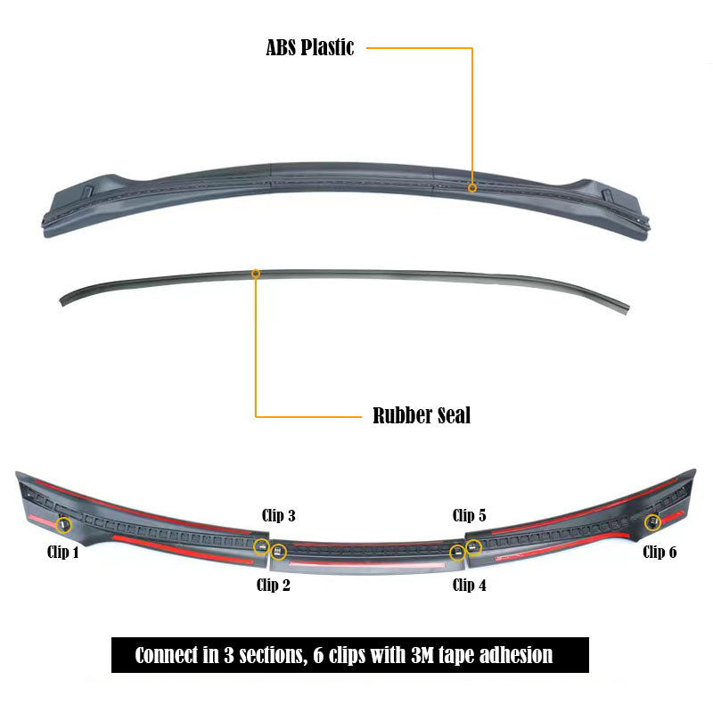 Front Trunk Weather Rubber Seal For Tesla Model Y-Vehicle Parts & Accessories-Yeslak