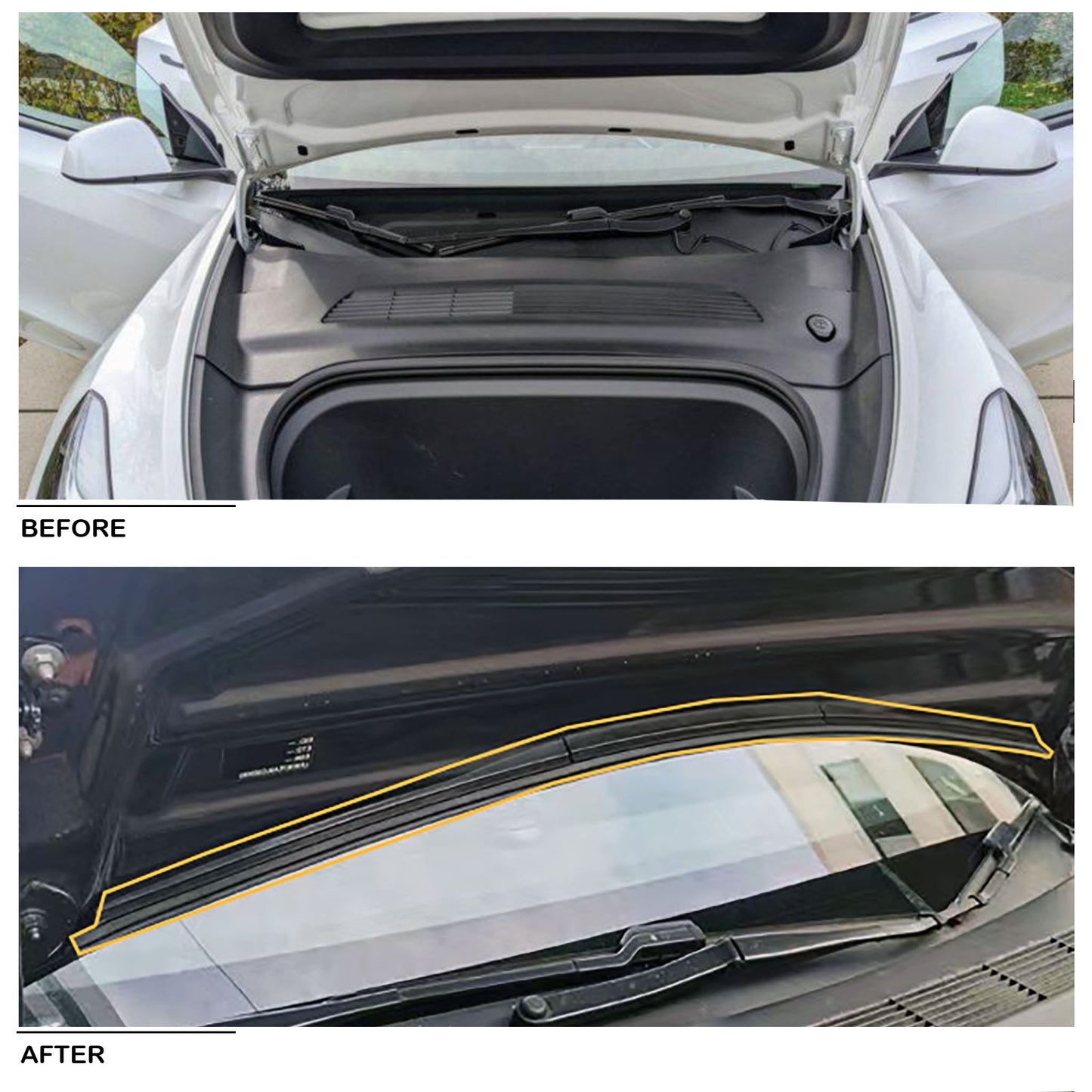 Front Trunk Weather Rubber Seal For Tesla Model 3-Vehicle Parts & Accessories-Yeslak