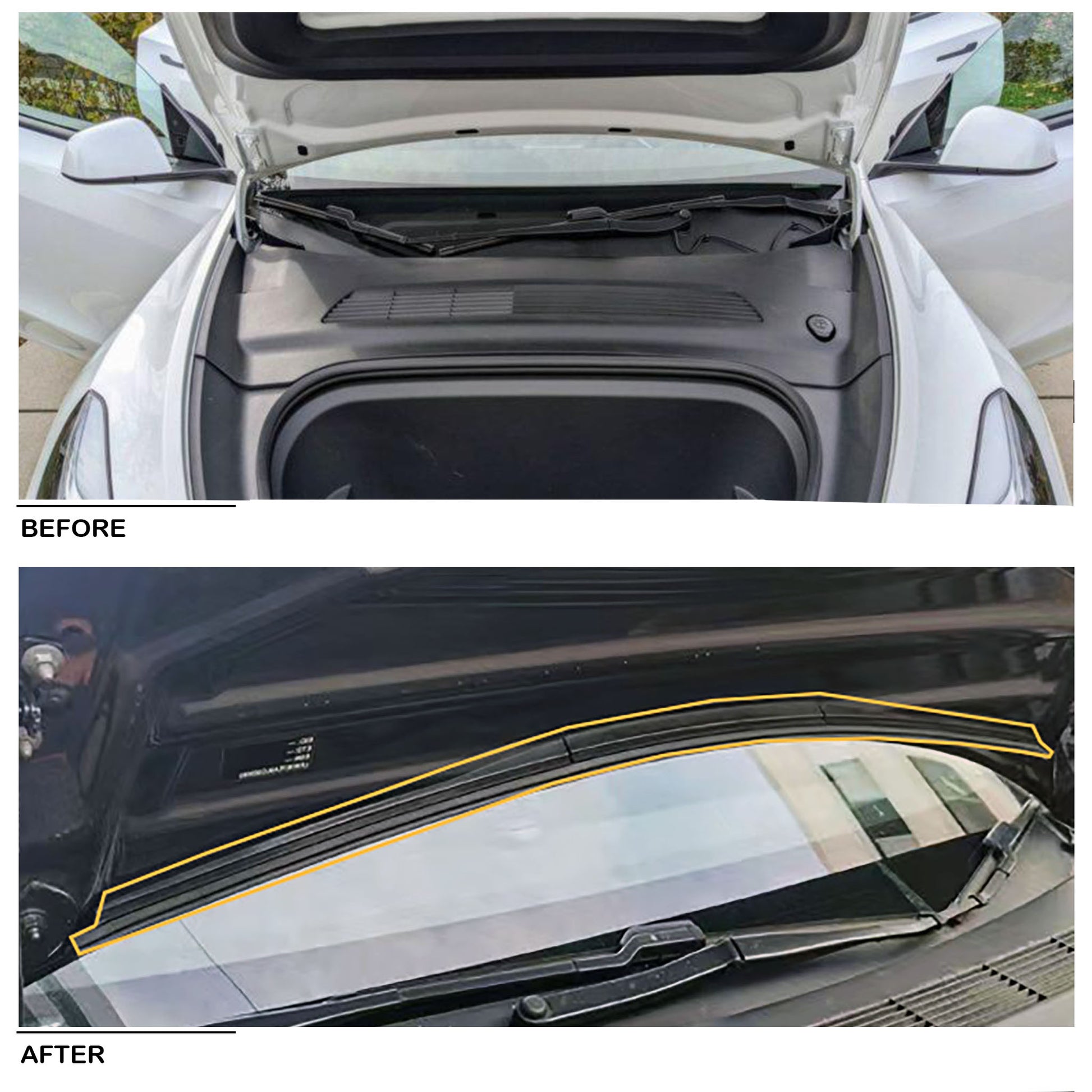 Front Trunk Weather Rubber Seal For Tesla Model 3-Vehicle Parts & Accessories-Yeslak