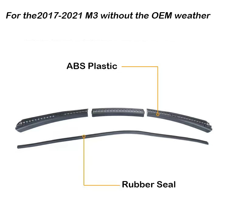 Front Trunk Weather Rubber Seal For Tesla Model 3-Vehicle Parts & Accessories-Yeslak