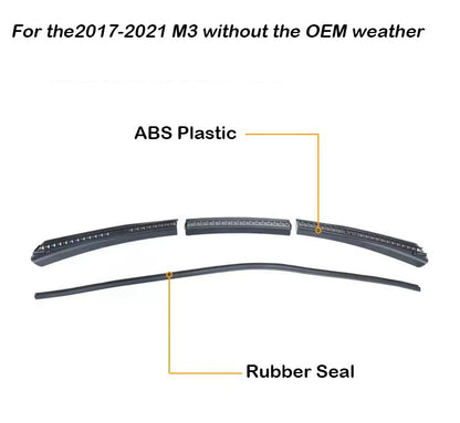 Front Trunk Weather Rubber Seal For Tesla Model 3-Vehicle Parts & Accessories-Yeslak