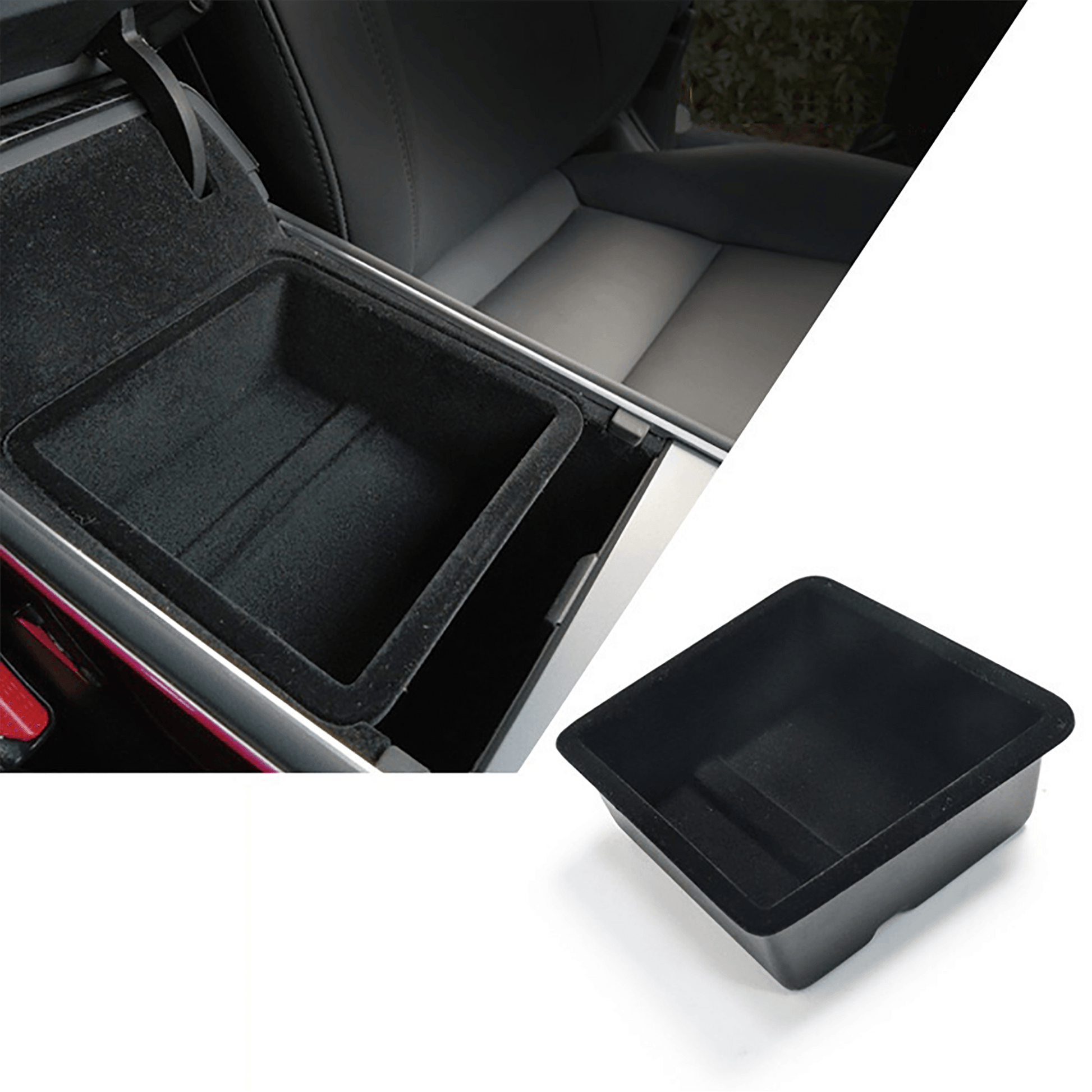 Center Console & Armrest Box Storage Tray for Tesla Model 3/Y
