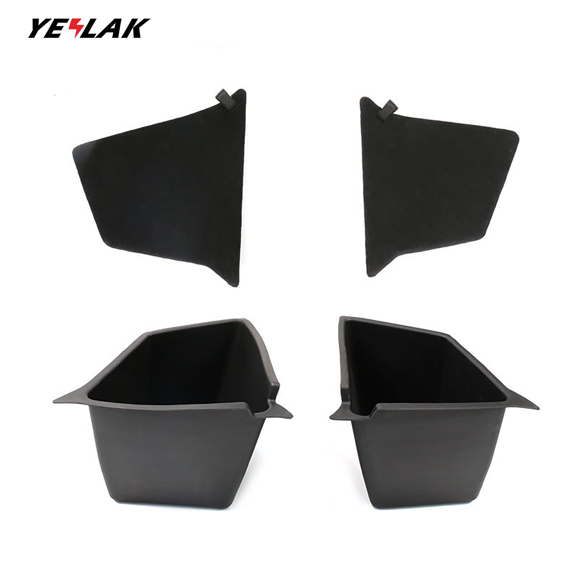 Rear Trunk Side Storage Bins for Tesla Model Y-Motor Vehicle Interior Fittings-Yeslak