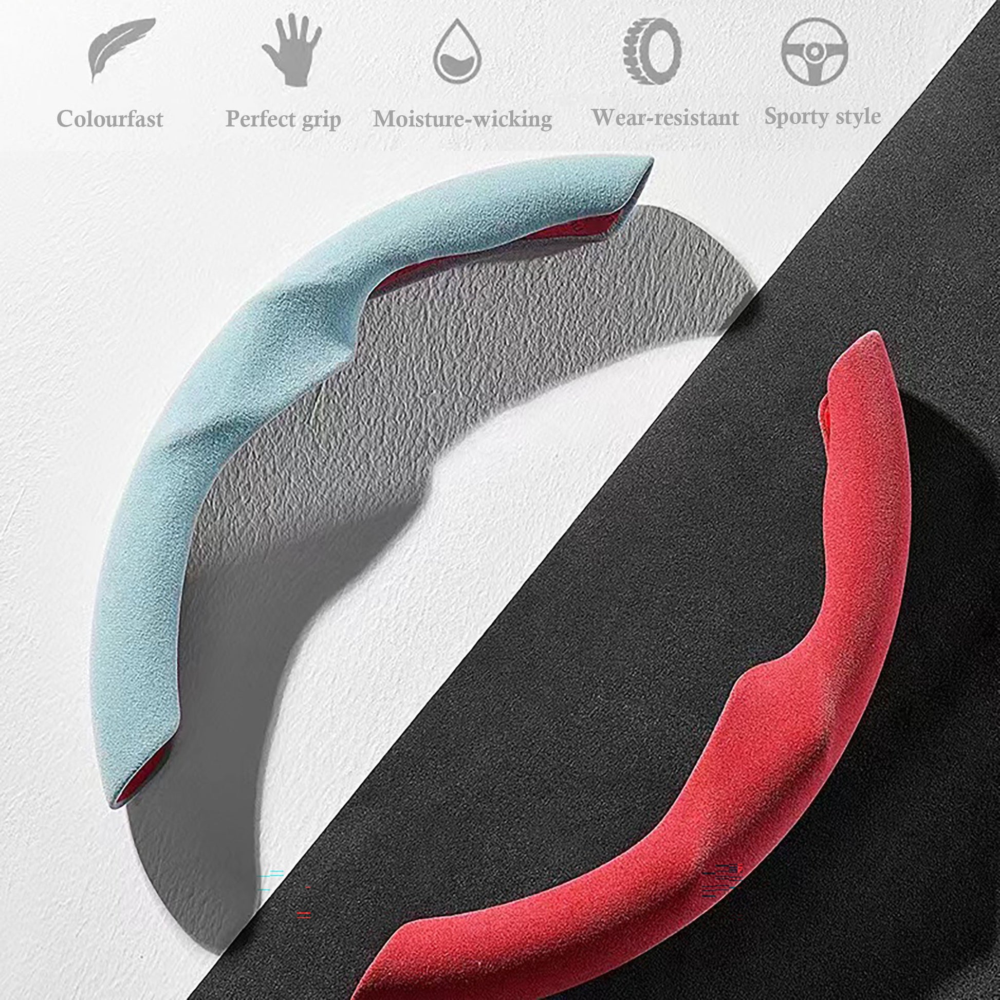 Steering Wheel Cover For Tesla Model 3/Y-Vehicle Parts & Accessories-Yeslak