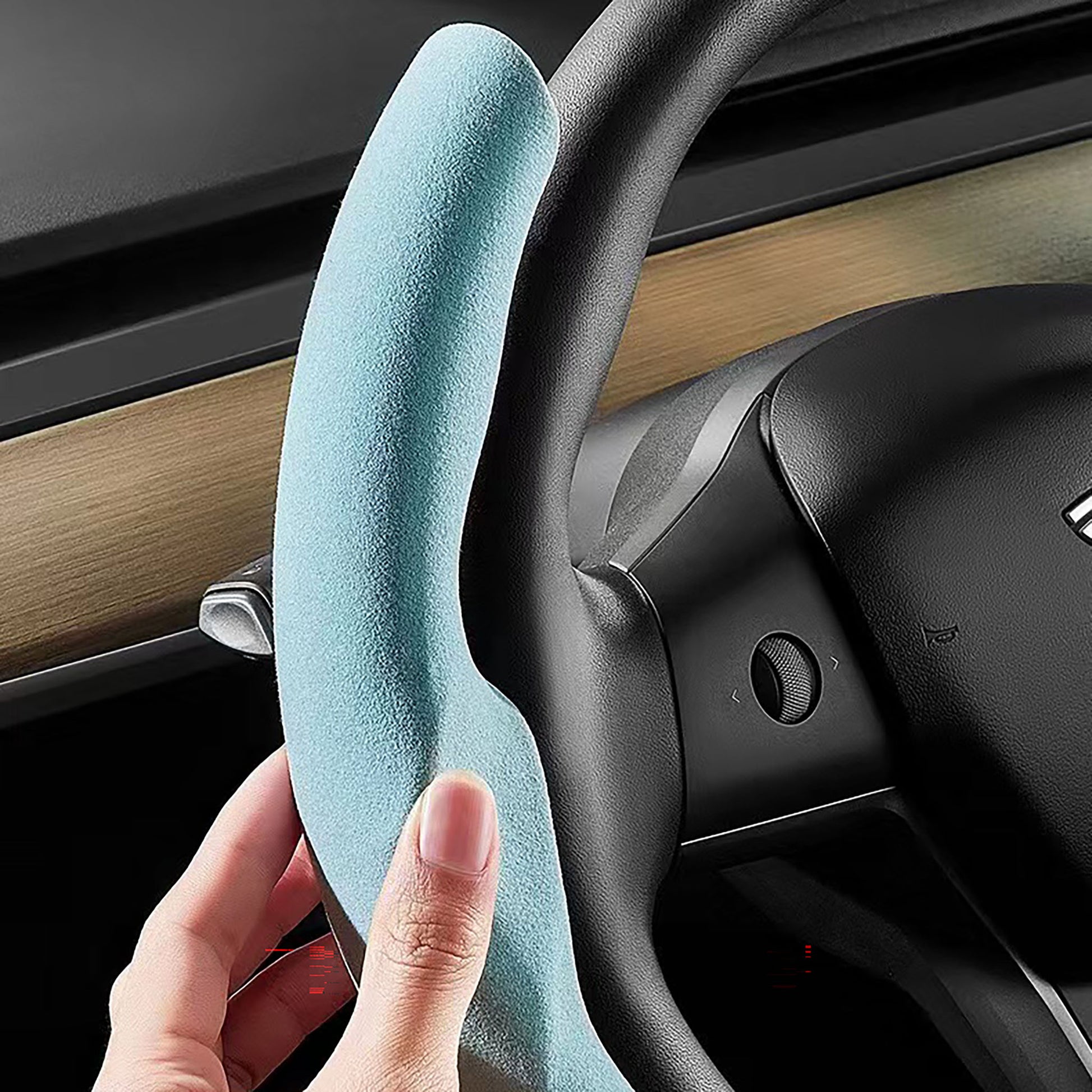 Steering Wheel Cover For Tesla Model 3/Y-Vehicle Parts & Accessories-Yeslak