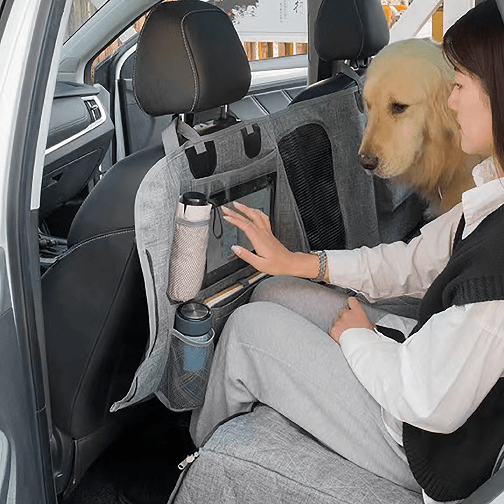 Tesla Model Y Model 3 Housse de siège arrière pour animaux de compagnie,  étanche à l'eau antidérapante antidérapante pour chien Housse de siège  arrière pour chien Hamac