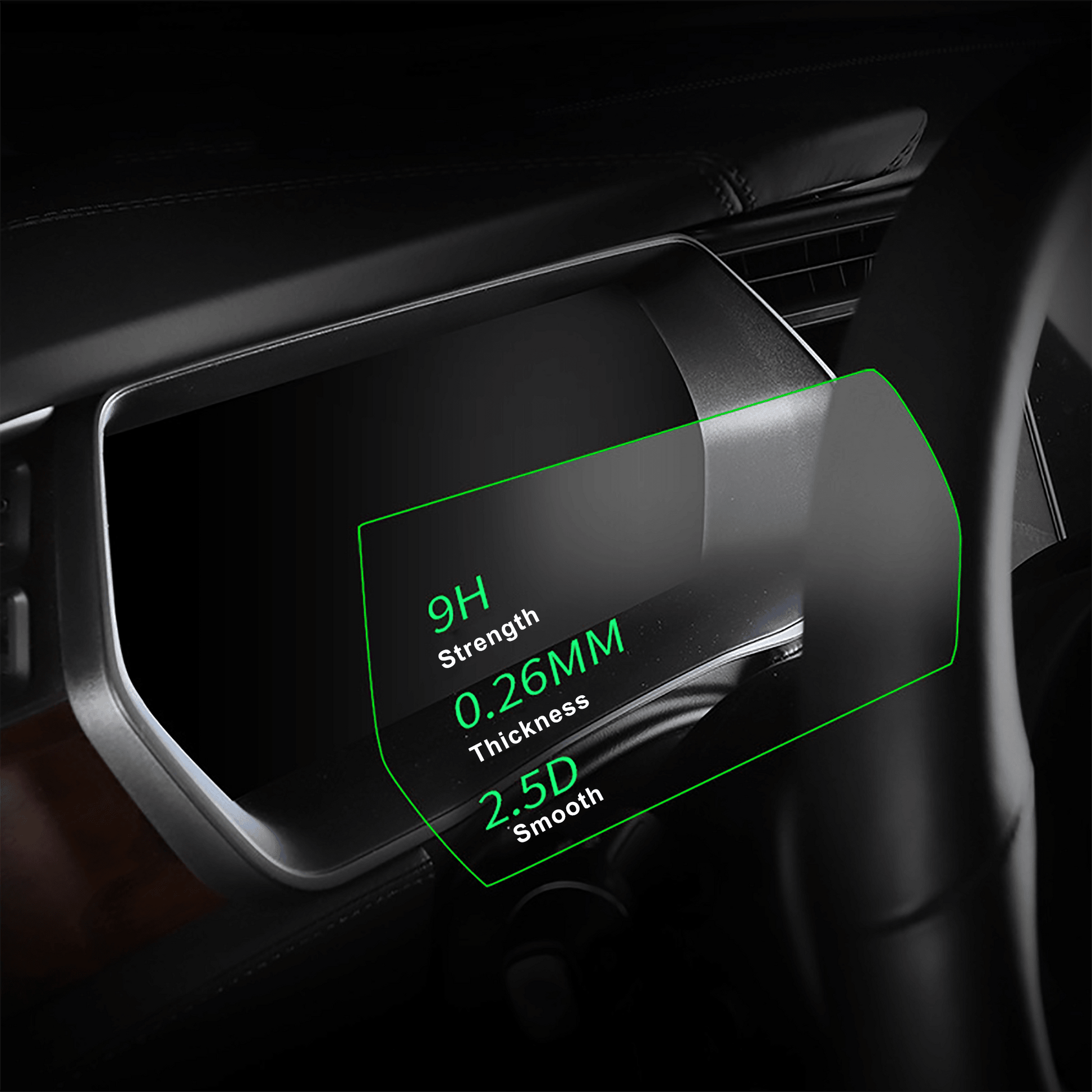 Tempered Glass Screen Protector for Telsa Model X/S-Motor Vehicle Interior Fittings-Yeslak