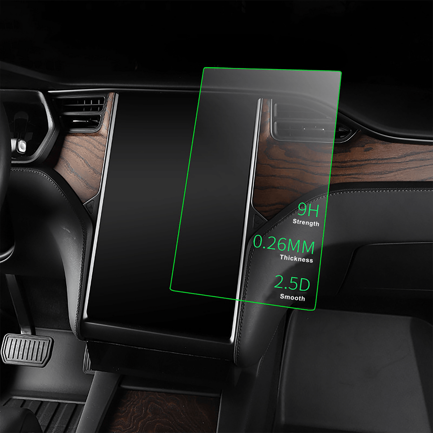 Tempered Glass Screen Protector for Telsa Model X/S-Motor Vehicle Interior Fittings-Yeslak