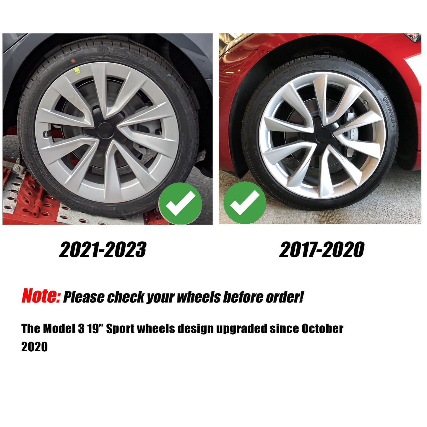 1Pcs of Uberturbine Wheel Covers For Tesla Model 3 19'' Sport Wheels (2017-2023)
