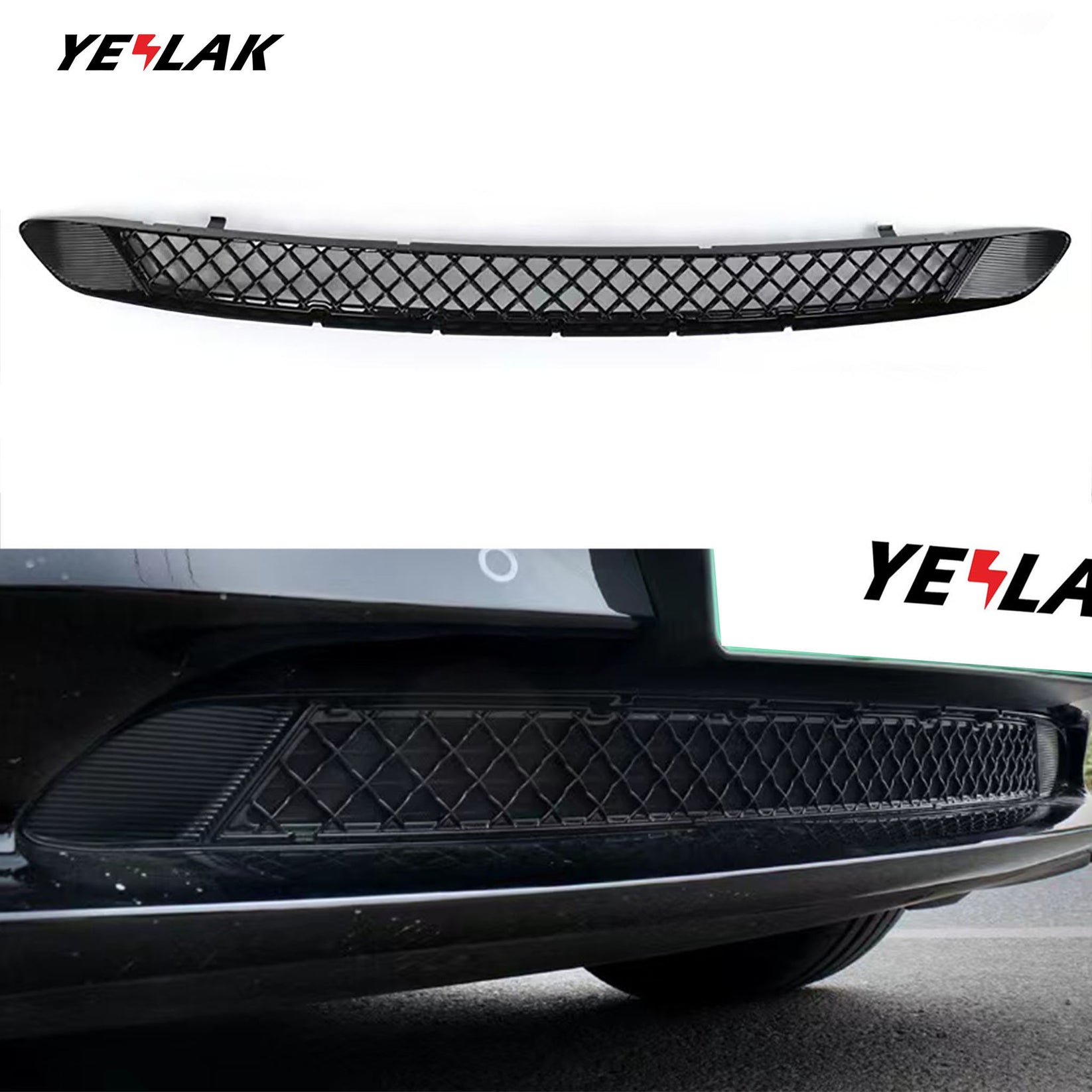 Front Bumper Grille Inserts For Telsa Model 3/Y Yeslak