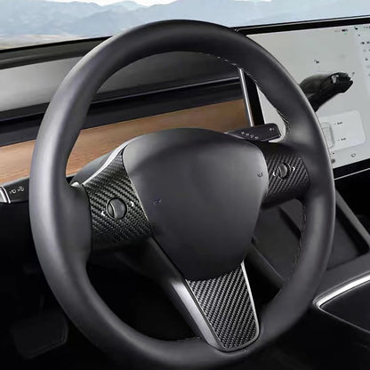 Tesla model 3 Y Carbon Fiber Steering Wheel Wrap