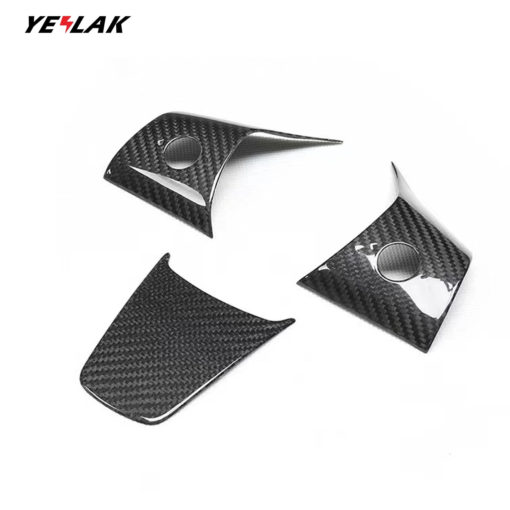 Real Carbon Fiber Steering Wheel Cover for Tesla Model 3/Y – Yeslak