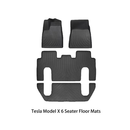 Floor Mats For Tesla Model X 2016-2023-Motor Vehicle Carpet & Upholstery-Yeslak
