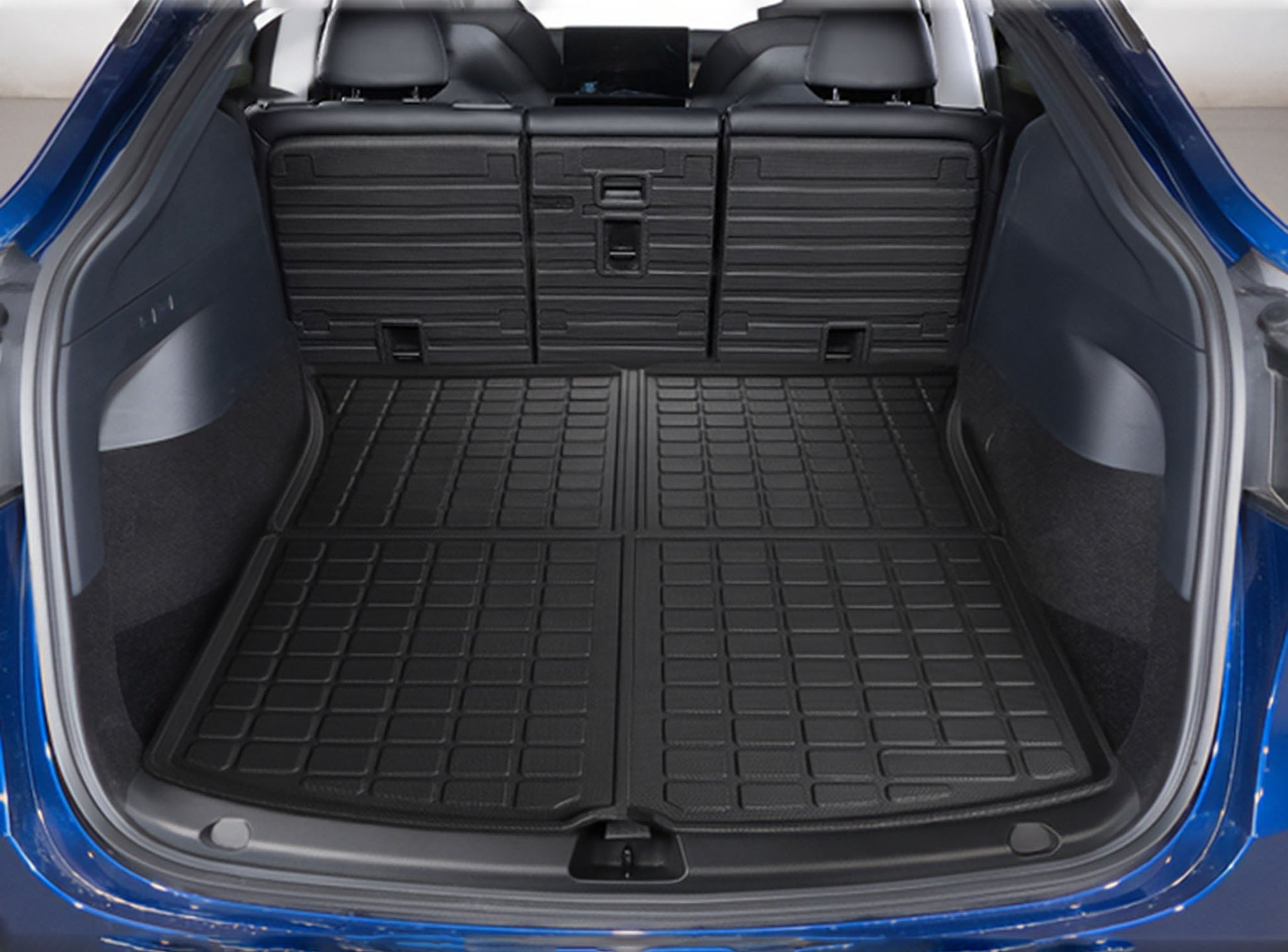 Pour Tesla Model Y 5 Places Revêtements de Sol Tapis de Coffre  Anti-dérapant XPE Tapis En Cuir Toutes Saisons Banquette Arrière Avant  Rangée Tapis protecteur D'espace Utilitaire - AliExpress