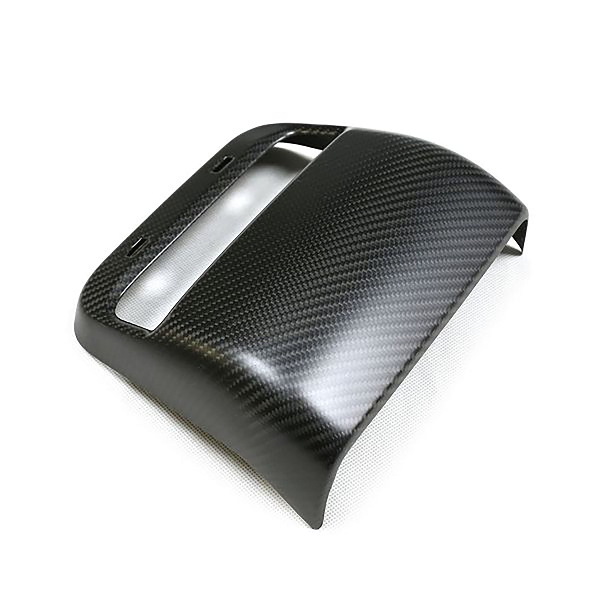 Carbon Fiber Rear AC Outlet Cover For Tesla Model 3 & Y by Yeslak