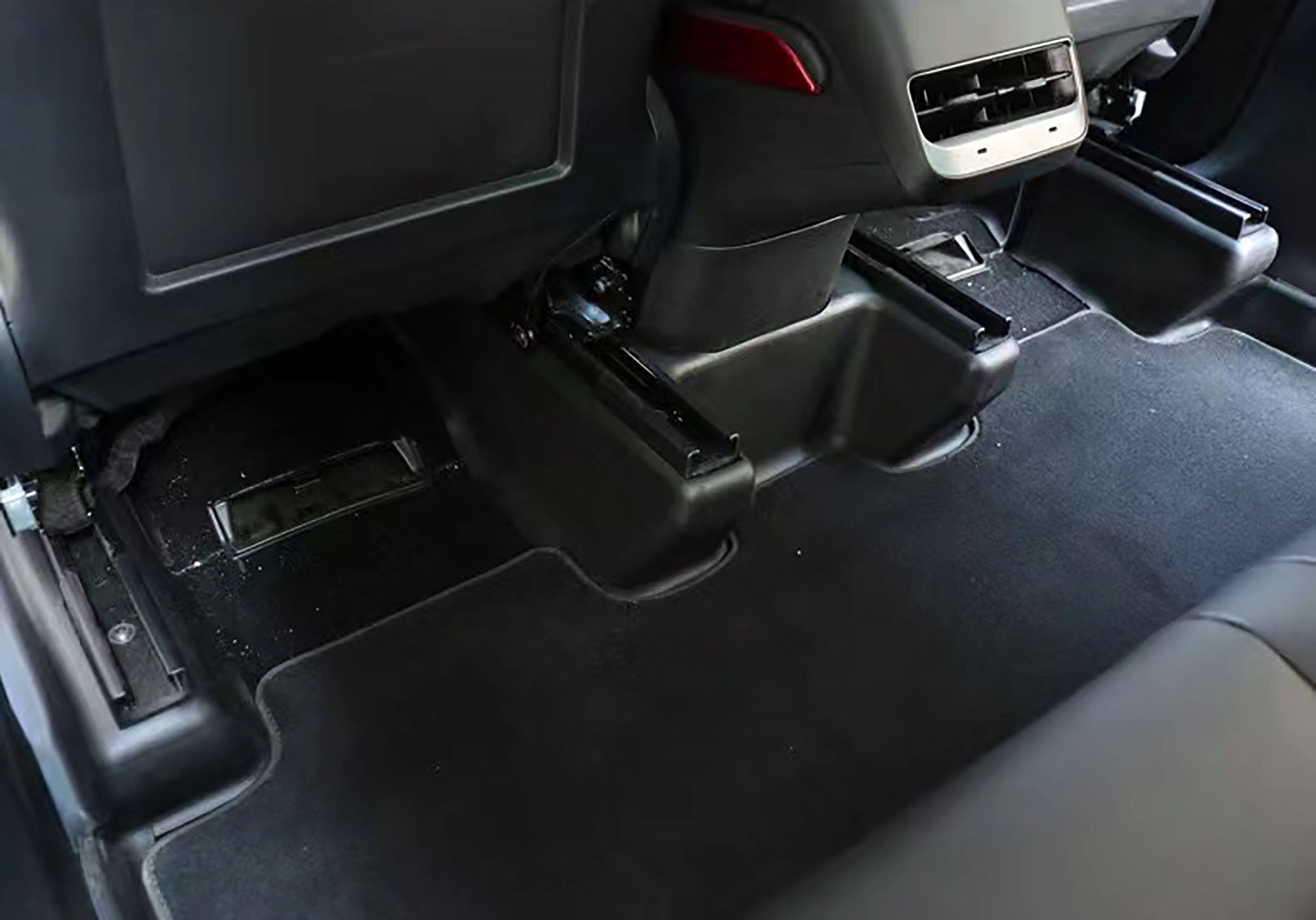 FanpBow Tesla Model Y Seat Slide Rail Pad Cover, Underseat