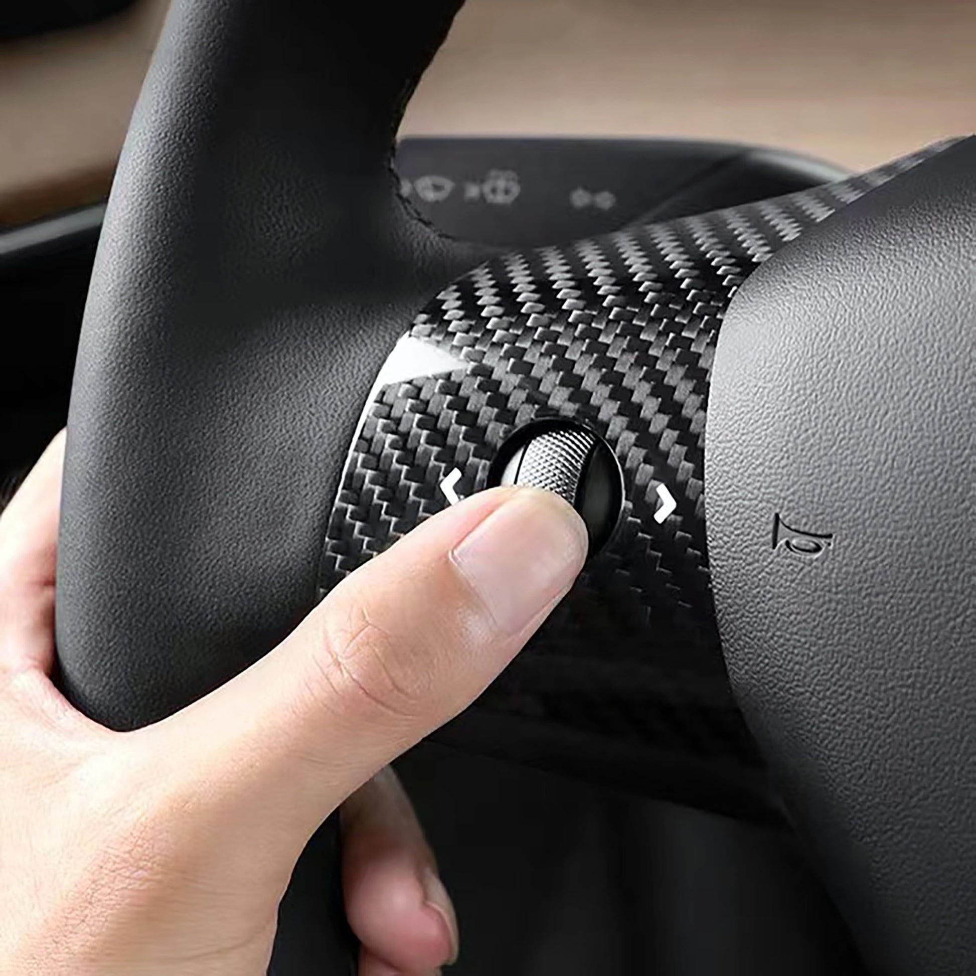 Tesla model 3 Y Carbon Fiber Steering Wheel Wrap