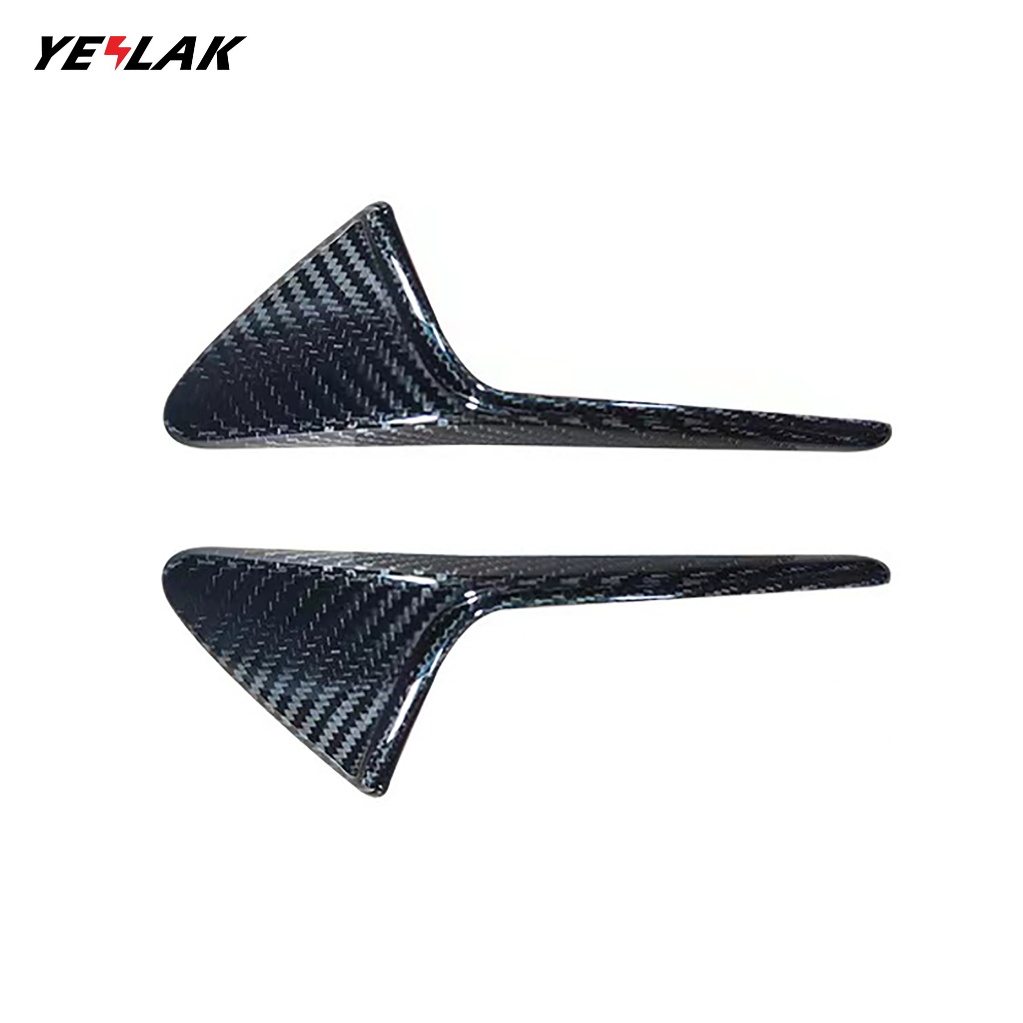 Real Carbon Fiber Side Camera Cover For Tesla Model 3/Y-Motor Vehicle Frame & Body Parts-Yeslak