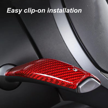 Gear Stalk Covers Real Carbon Fiber for Tesla Model 3/Y-Vehicles & Parts-Yeslak