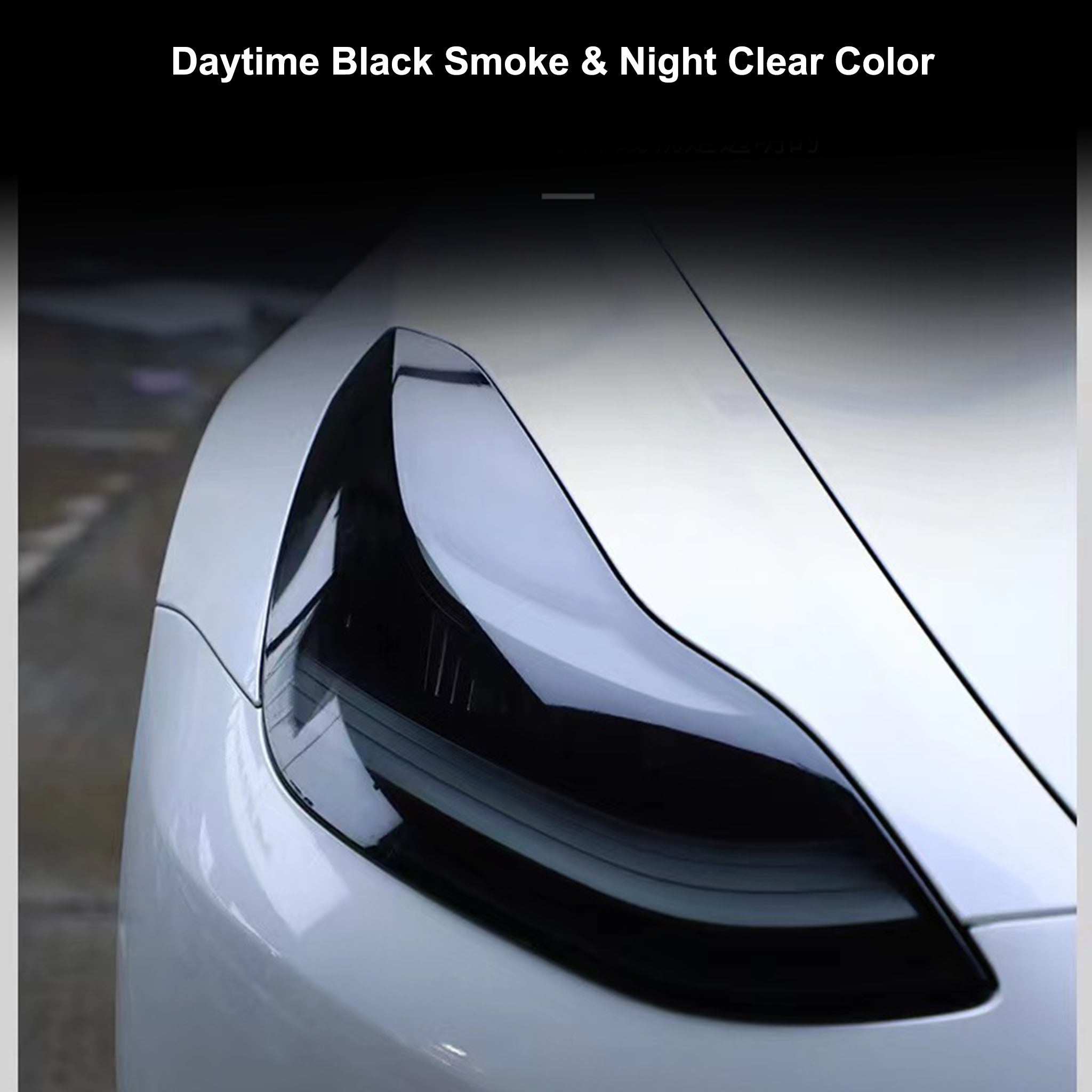 OGAUY Für Tesla Model 3 2021 Frontscheinwerfer Auto Styling Aufkleber  Scheinwerfer TPU Geräuchert Schwarz Scheinwerfer Schutzfolie Zubehör :  : Auto & Motorrad