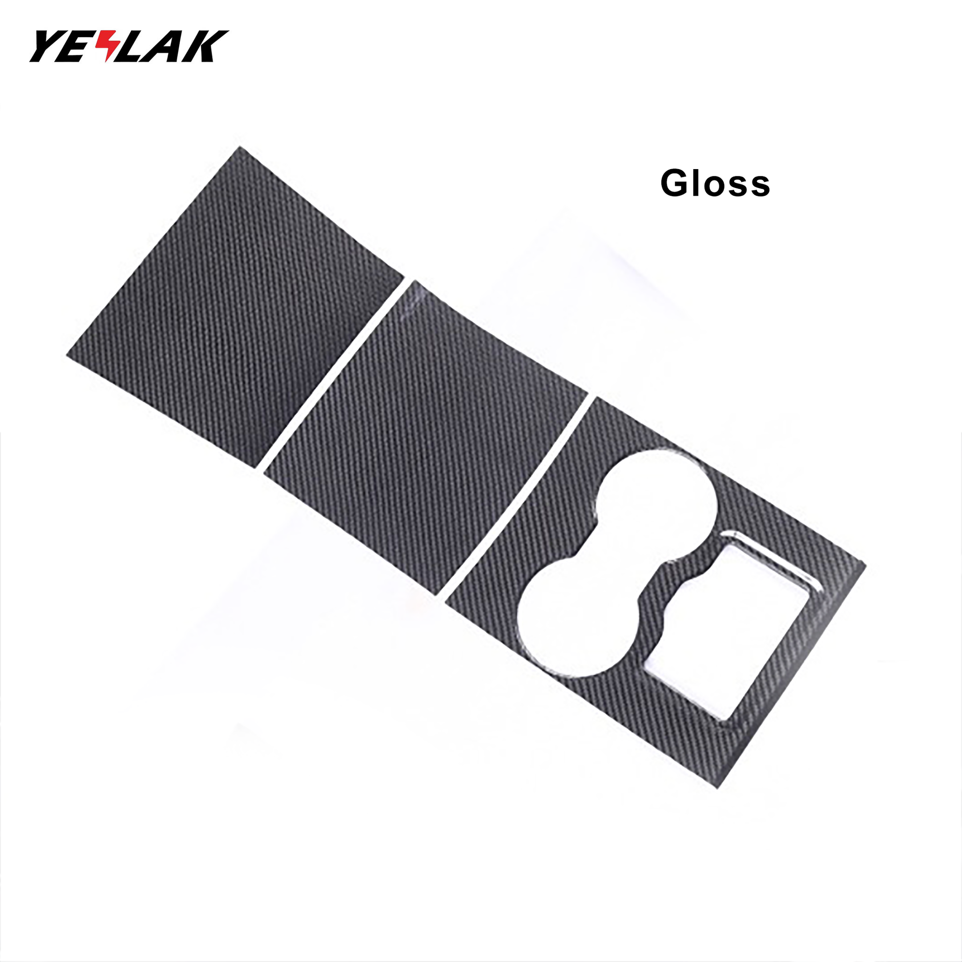 Rear Carbon Fiber Center Console Wraps For Tesla Model 3/Y-Motor Vehicle Interior Fittings-Yeslak