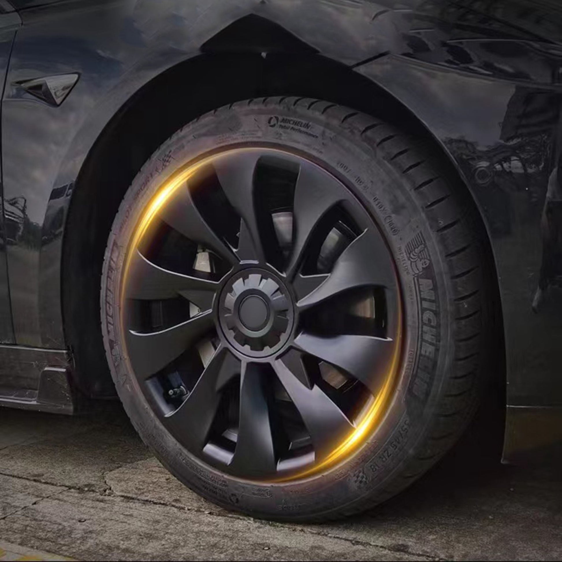 Enjoliveurs de moyeu de centre de roue pour Tesla Model 3 / s / x