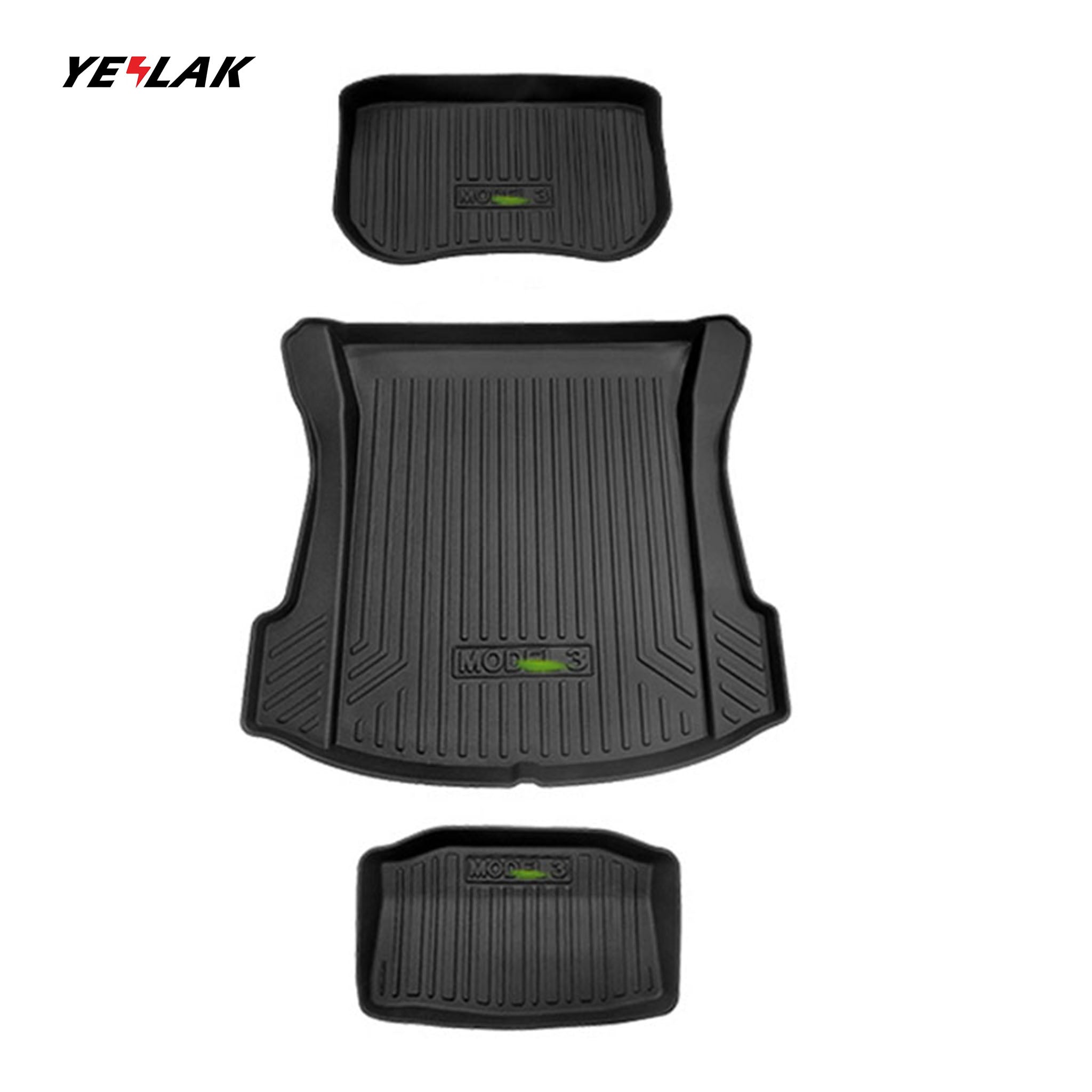 Model 3 Front Rear Trunk Well Mats-Vehicles & Parts-Yeslak