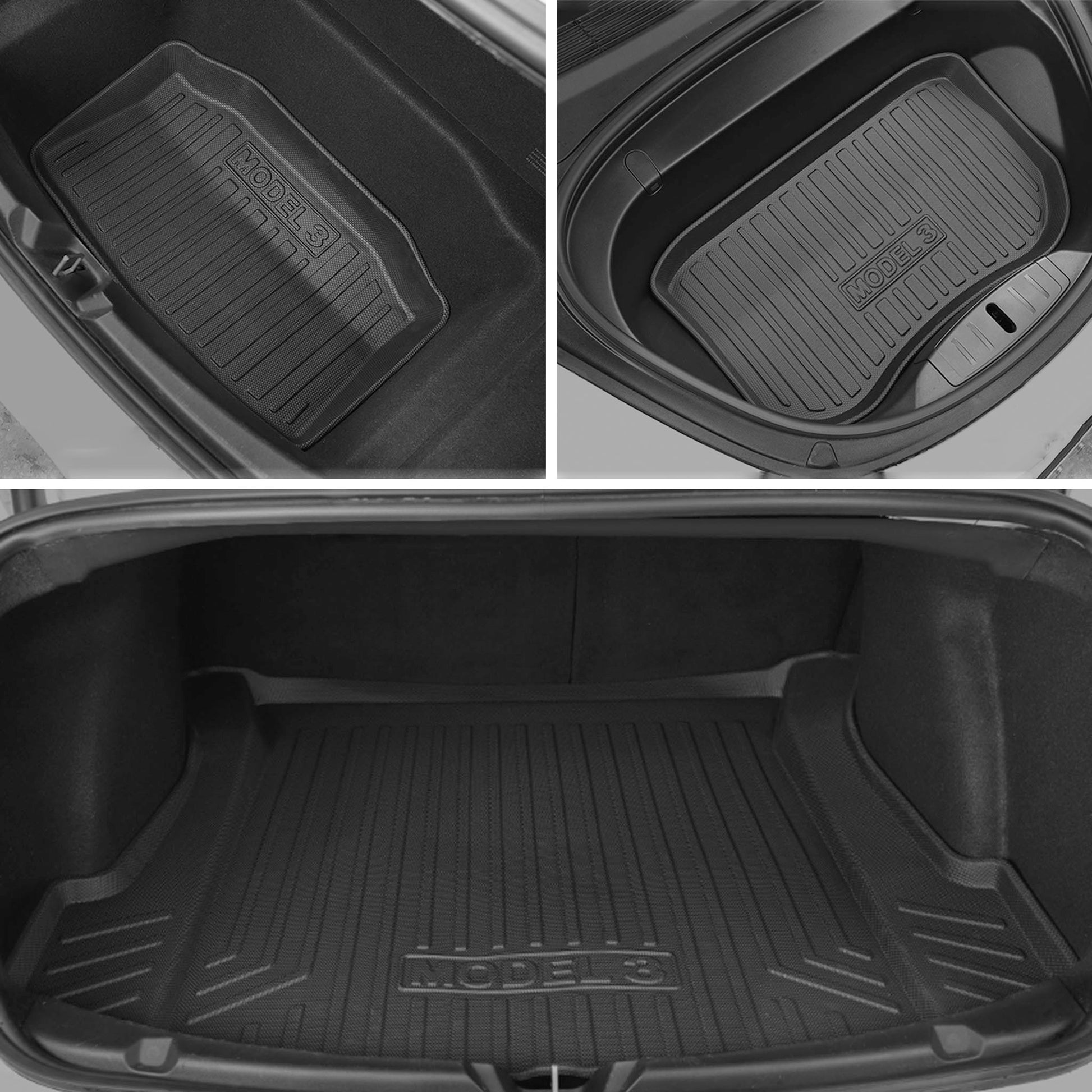 Model 3 Front Rear Trunk Well Mats-Vehicles & Parts-Yeslak