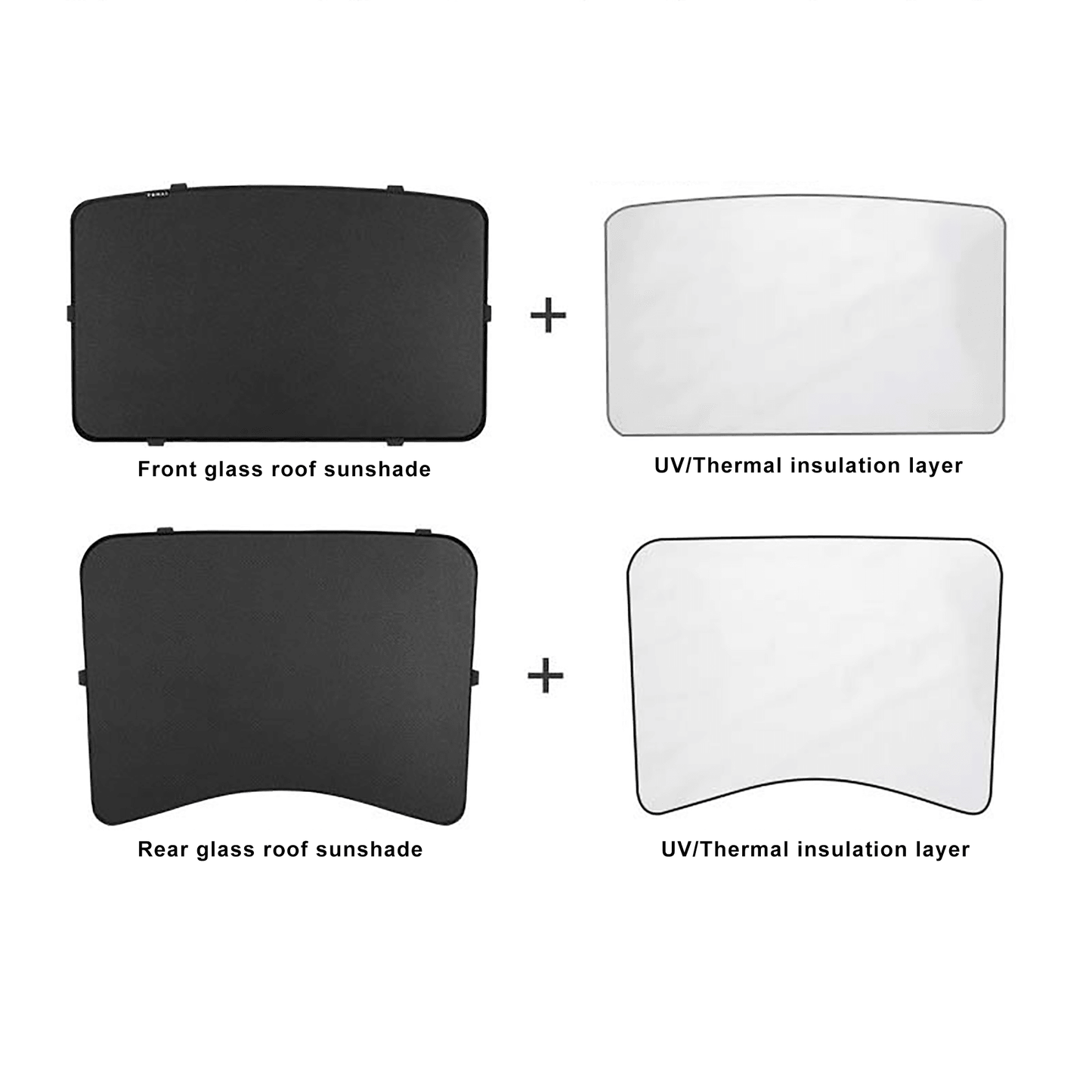 Roof Sunshades for Tesla Model 3-Motor Vehicle Interior Fittings-Yeslak