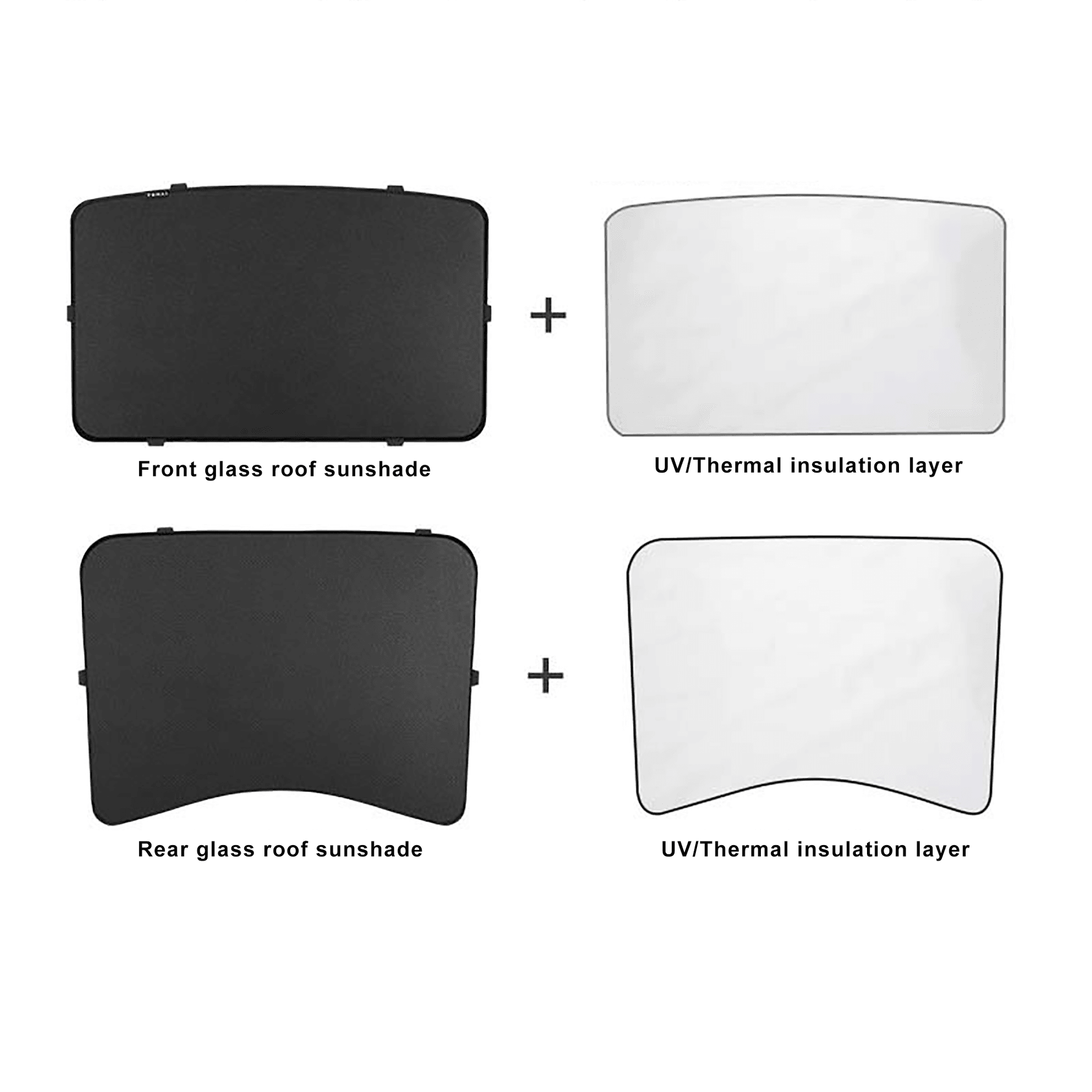 Roof Sunshades for Tesla Model 3-Motor Vehicle Interior Fittings-Yeslak