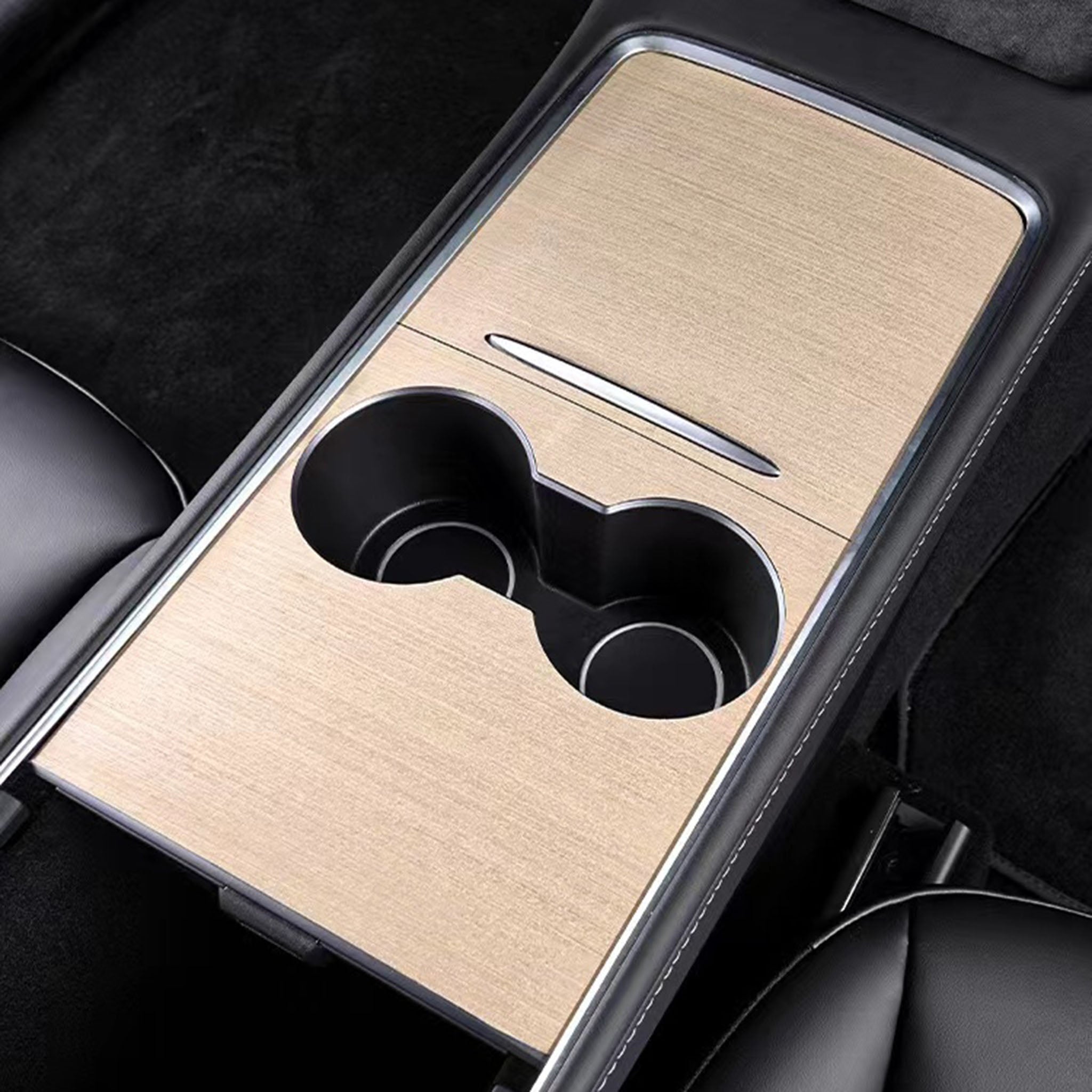 Organizer Console Centrale HISports Per Tesla Model 3/Y (2021-2023) - 3 Pezzi Con Vassoio, Contenitore E Cassetto Nascosto