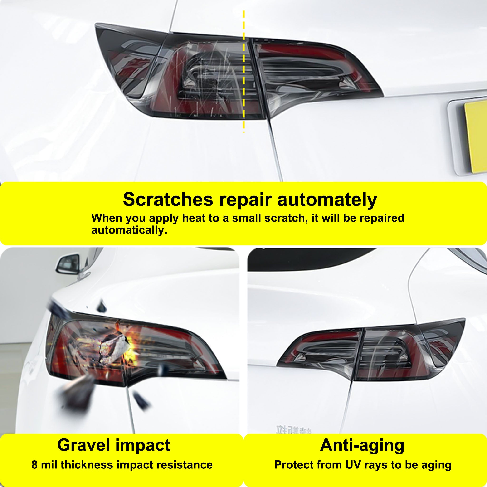 Superb Car Rear Tail Light Bumper Middle Lower Brake Light Reflector