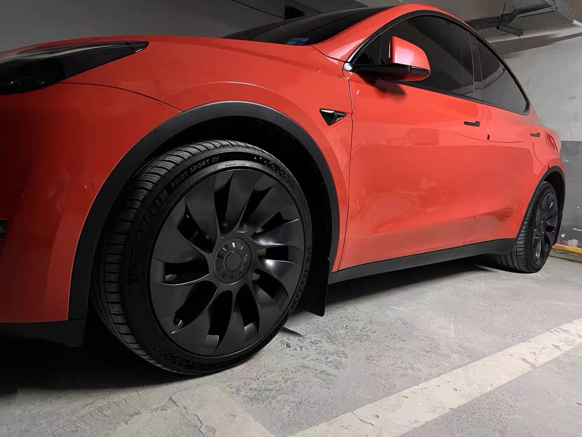 4pcs Enjoliveur De Roue De Performance De Remplacement Enjoliveur  Automobile Enjoliveur Complet Couverture De Jante Accessoires Pour Tesla Model  Y 19 Pouces 2020-2023