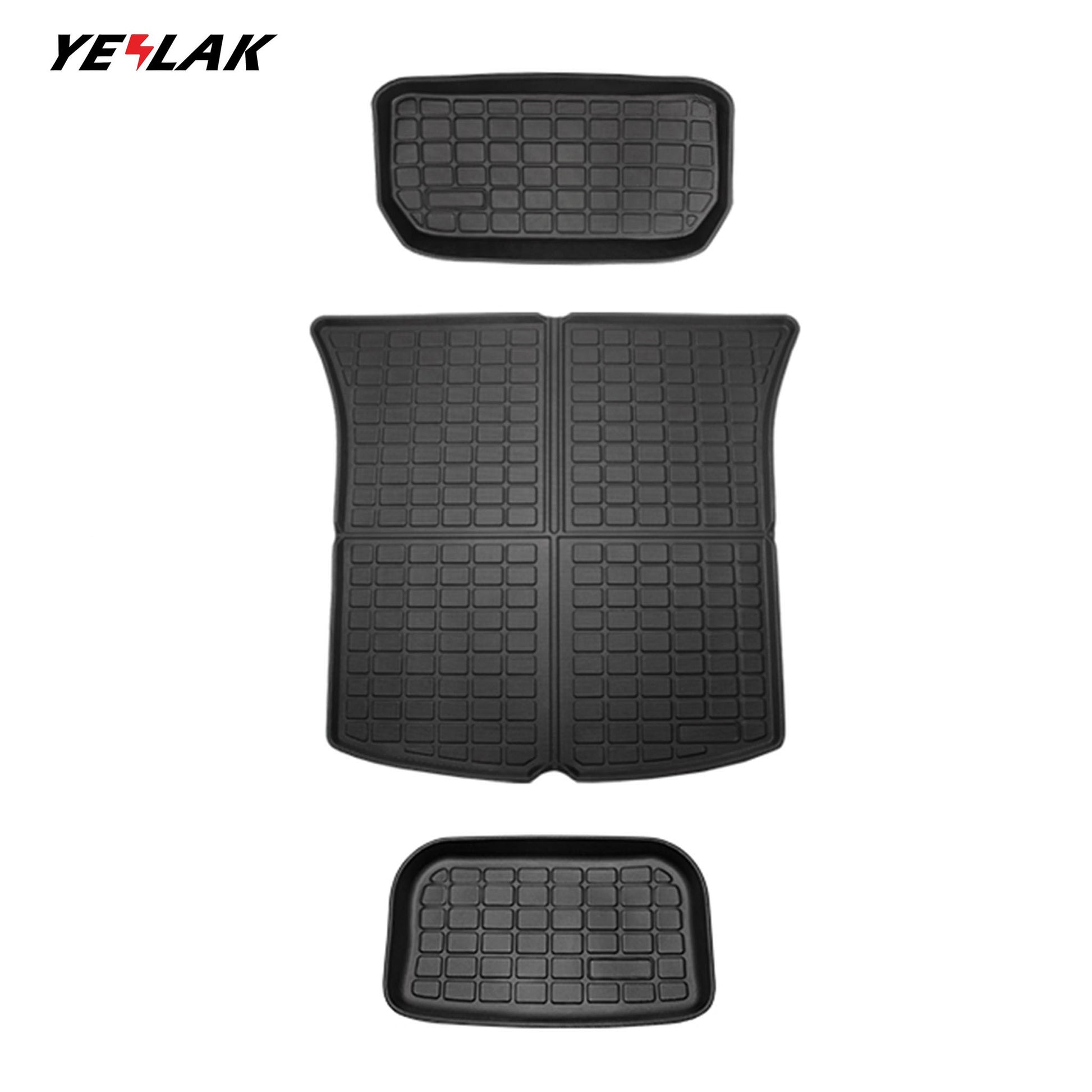 Tapis de coffre avant en velours (Frunk) sur mesure pour Tesla Model Y  2020- AUTOSTYLE (CK STS09V)