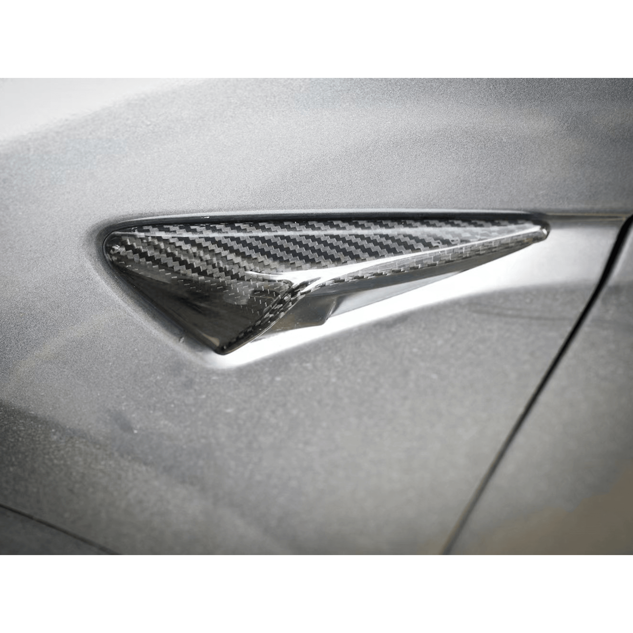 Real Carbon Fiber Side Camera Cover For Tesla Model 3/Y-Motor Vehicle Frame & Body Parts-Yeslak