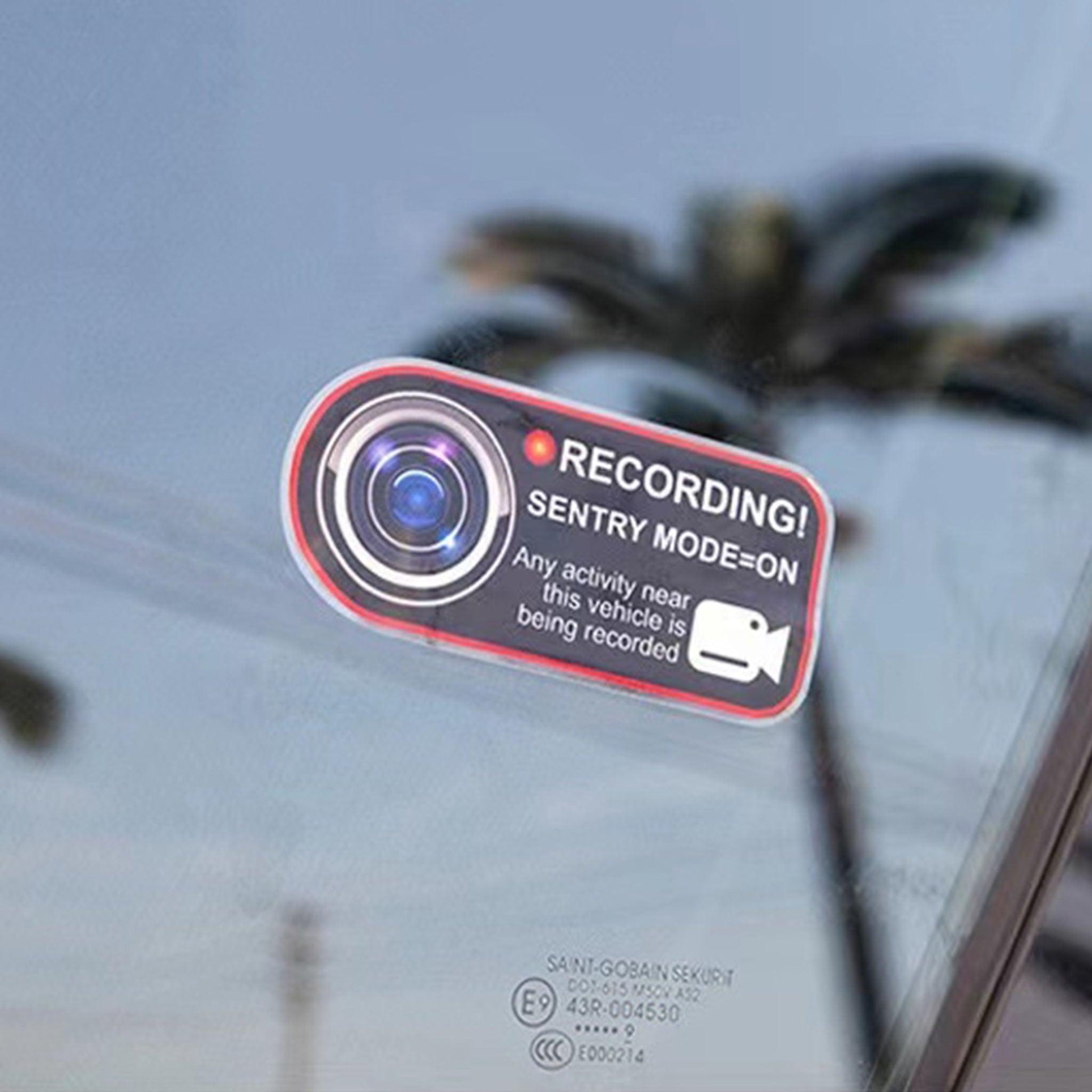 Sentry Mode Record Window Sticker For Tesla Model 3 / Y / S / X-Vehicles & Parts-Yeslak