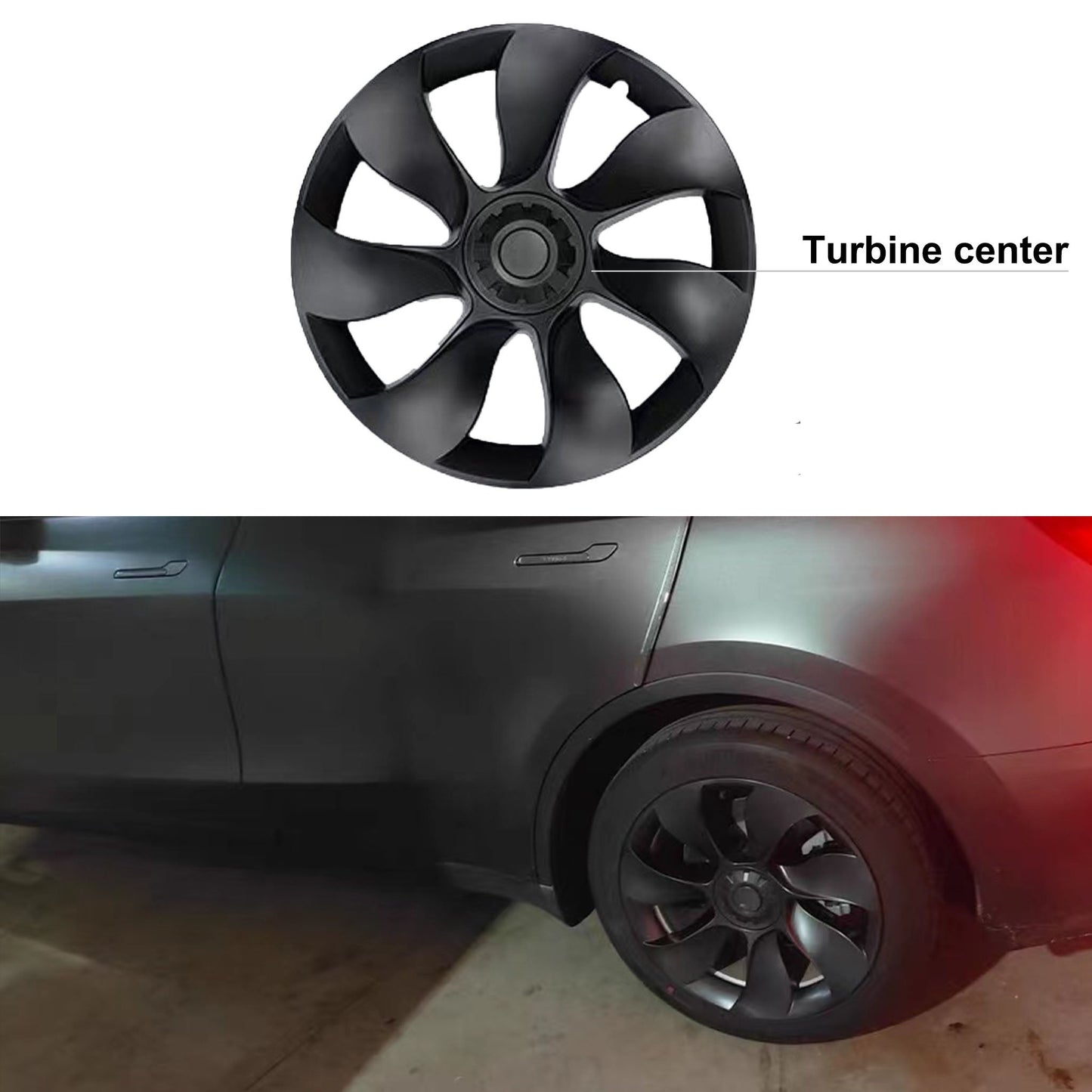 1 Pcs Performace Wheel Covers For Tesla Model Y 19 '' Gemini Wheels-Yeslak