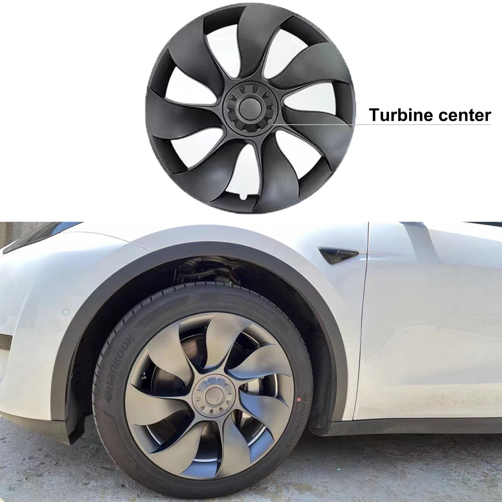 Performace Wheel Covers Replacement For Tesla Model Y 19 '' Gemini Whe
