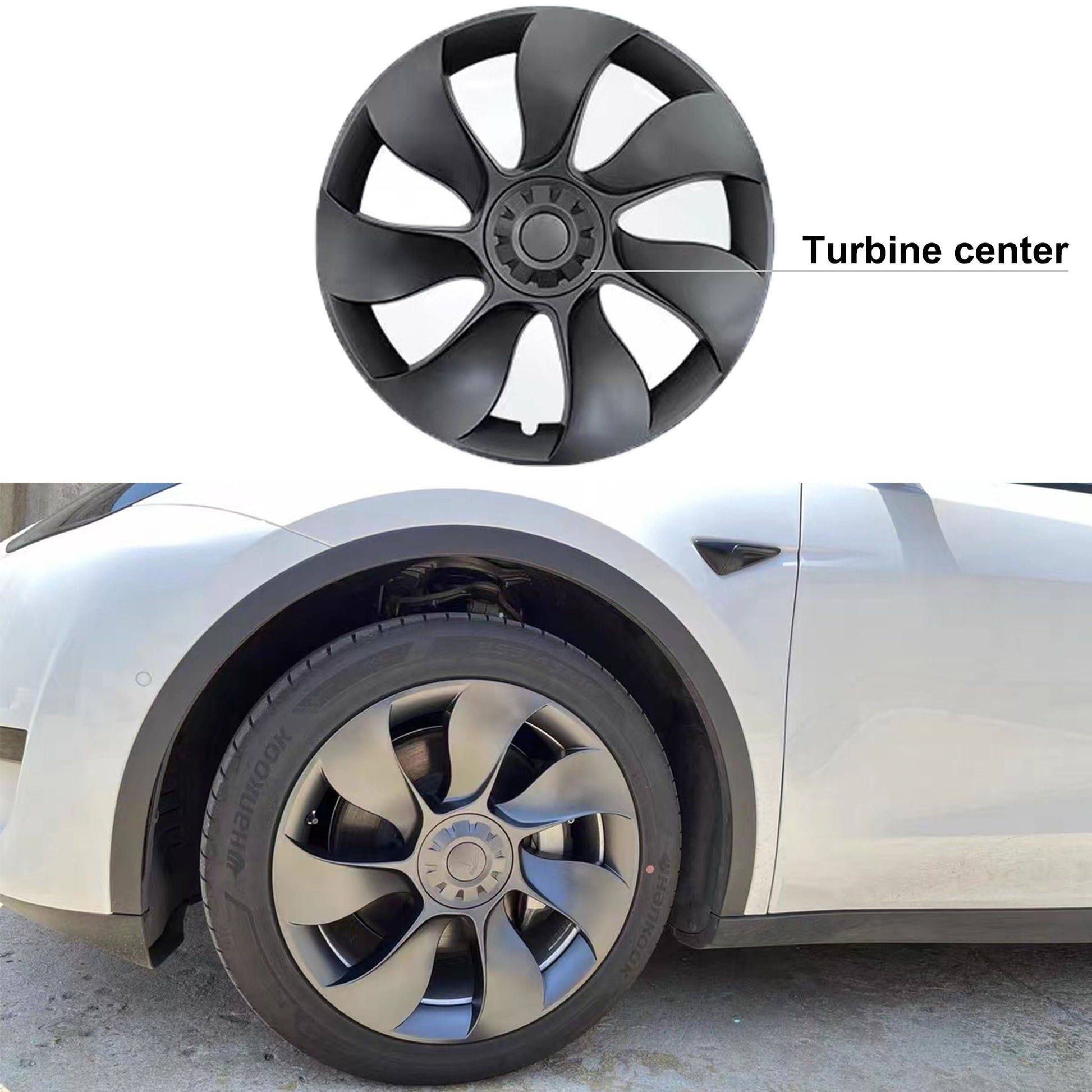 1 Pcs Performace Wheel Covers For Tesla Model Y 19 '' Gemini Wheels-Yeslak