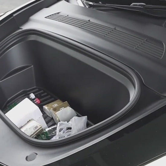 Best Tesla Model Y Front Trunk Storage Box Organizer Trays Installation video