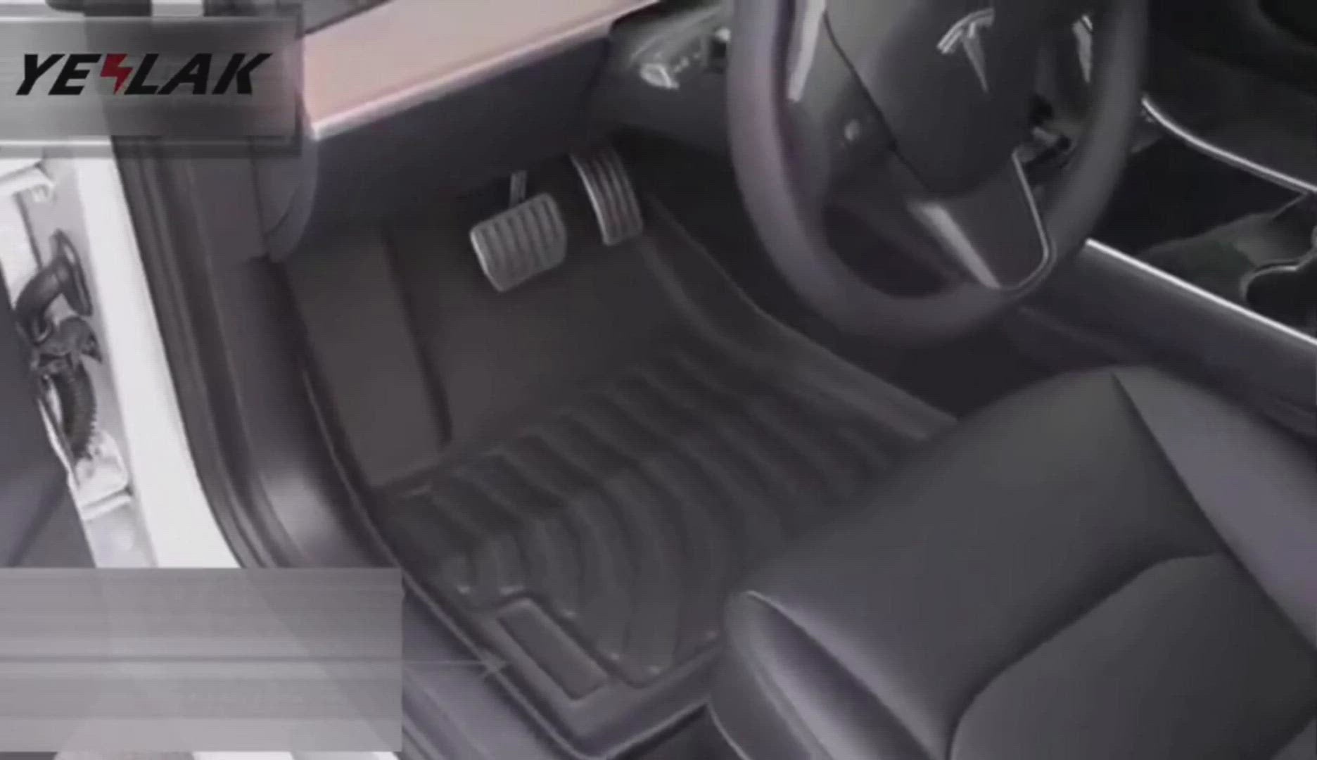 tesla model 3 all weather mats installation videos