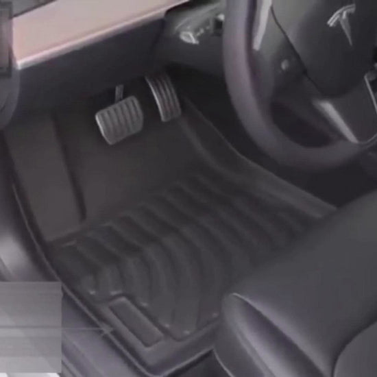 tesla model 3 all weather mats installation videos