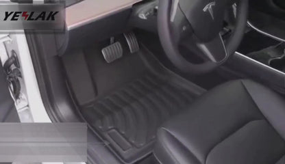 tesla model 3 all weather mats installation videos