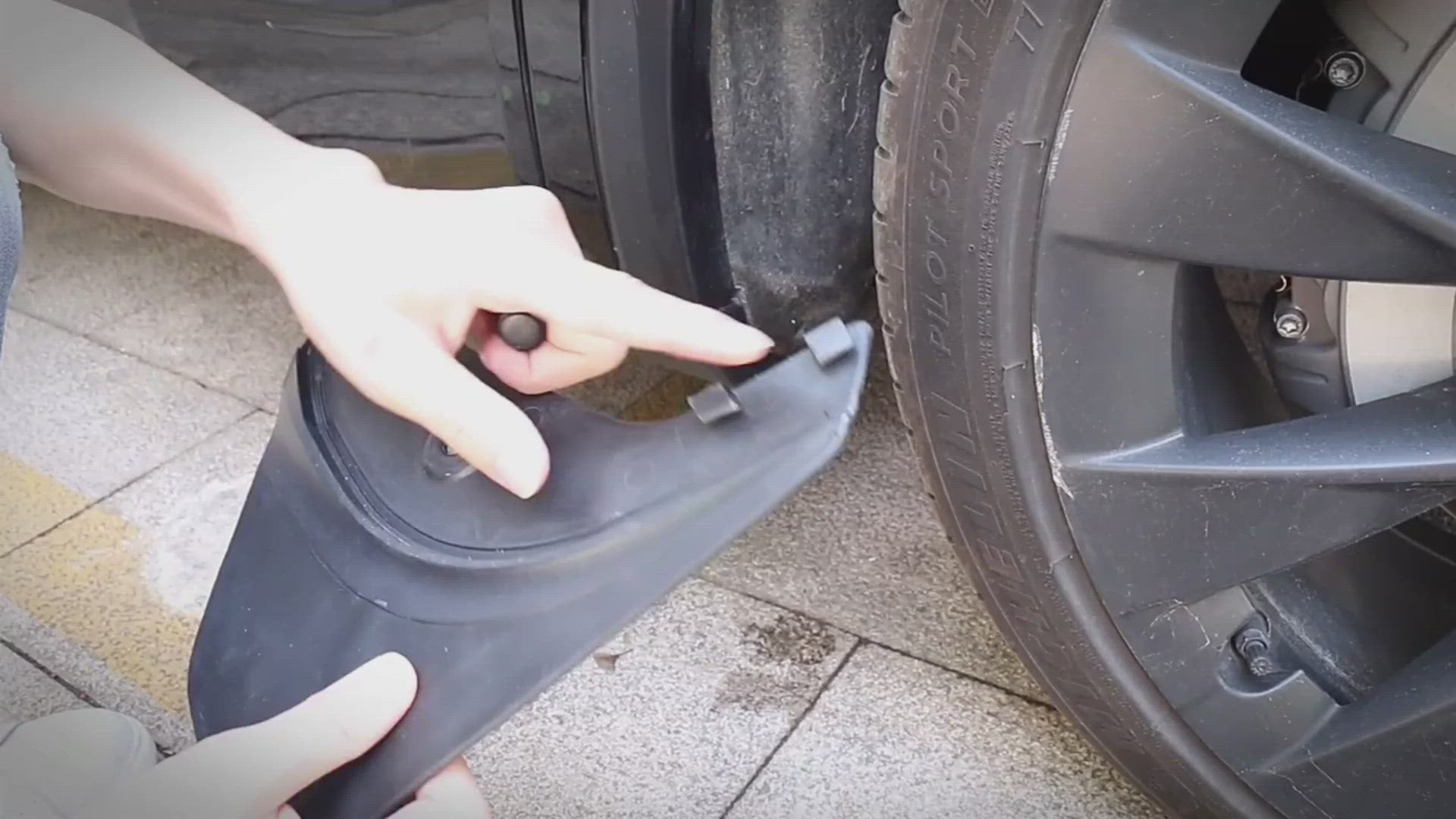 tesla model y mud flap installation video- Yeslak
