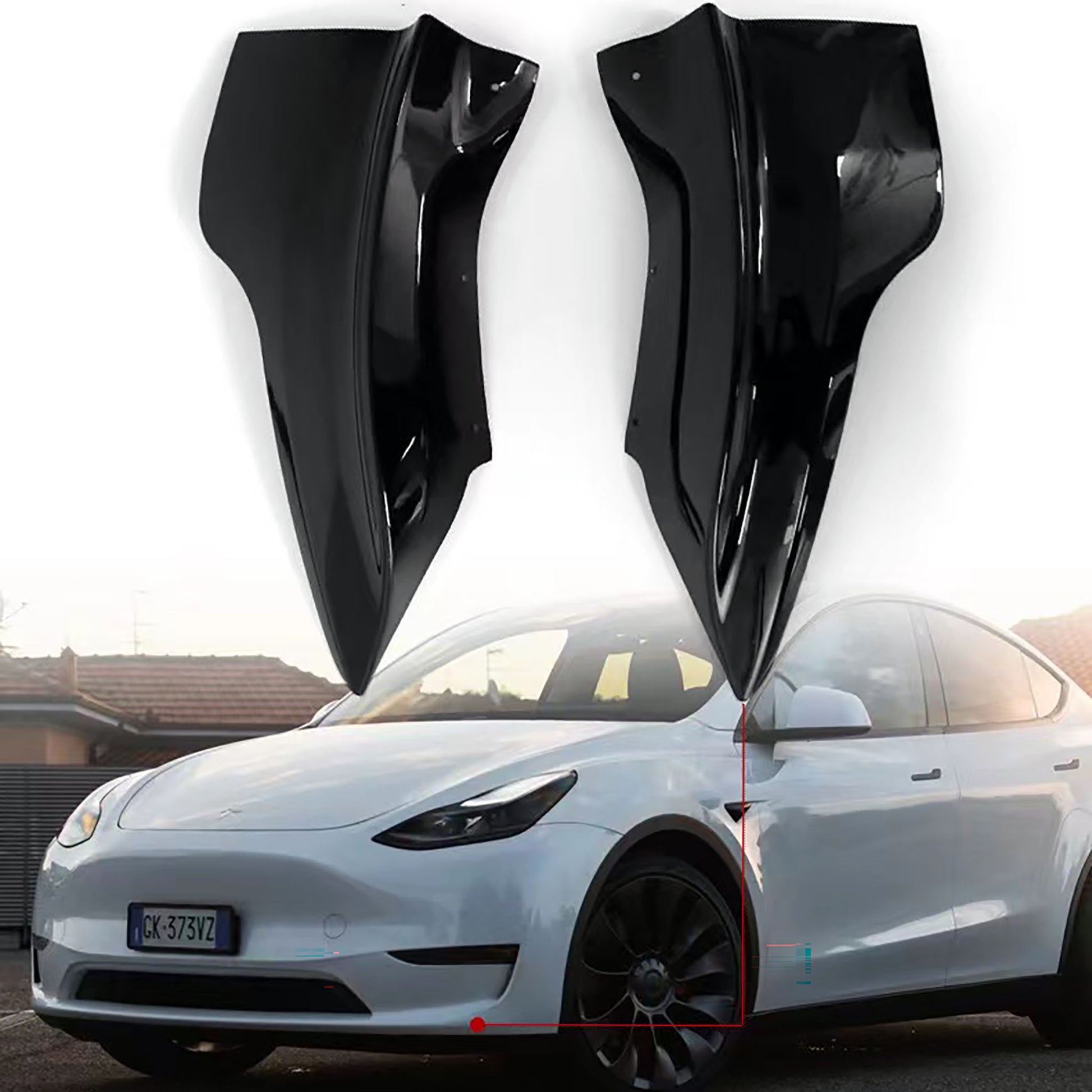 Front Bumper Splitter for Telsa Model 3&Y-Vehicles & Parts-Yeslak