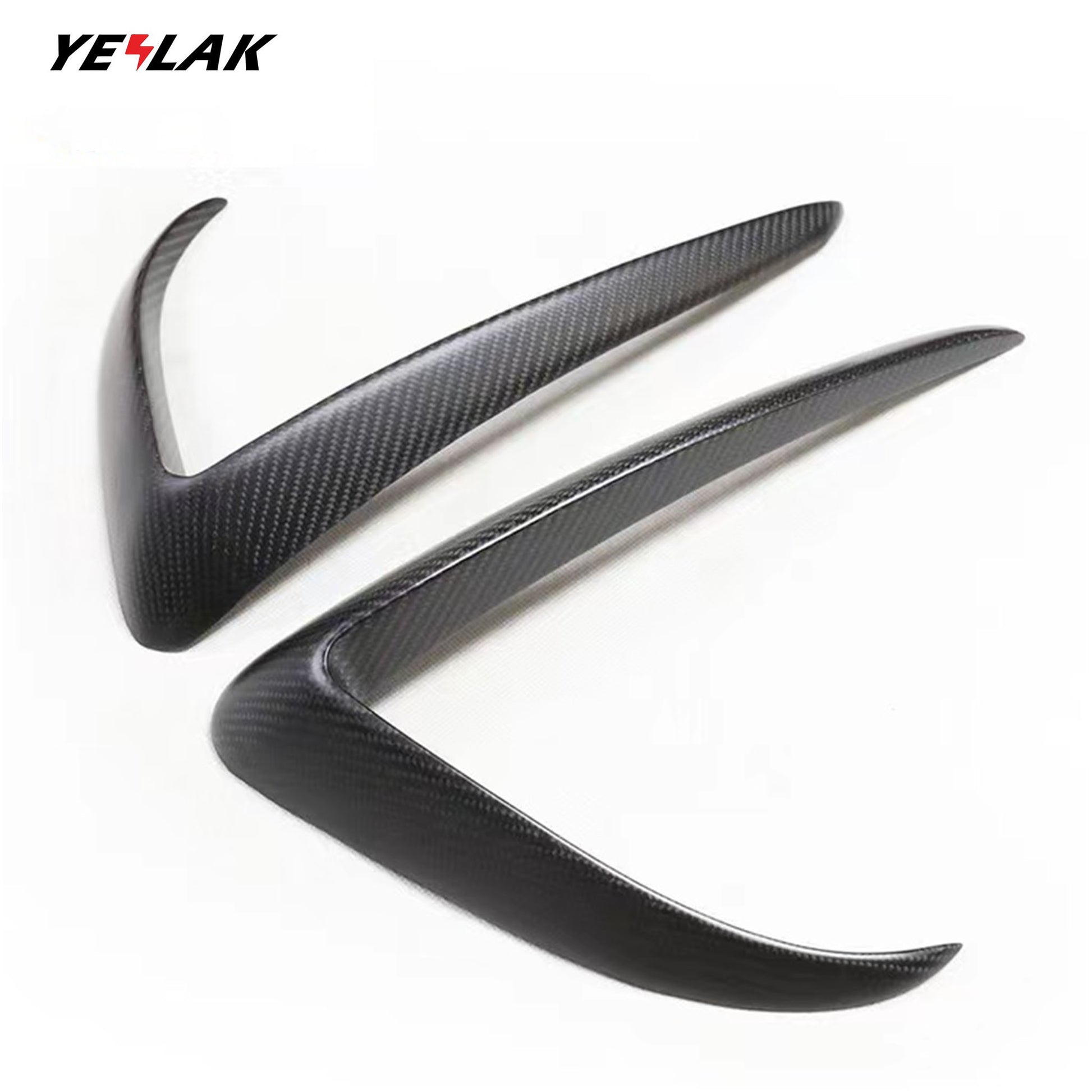 Real Carbon Fiber Fog Light Trim for Tesla Model 3&Y-Yeslak