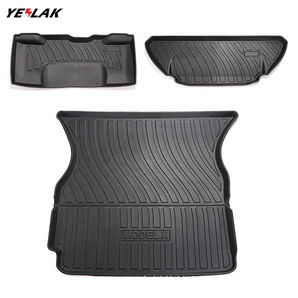 Model X Front Rear Trunk Well Mats 2016-2023-Motor Vehicle Carpet & Upholstery-Yeslak